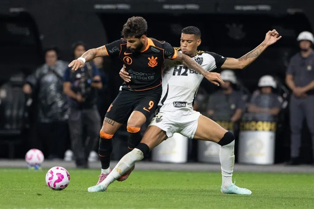 YURI ALBERTO jogador do Corinthians durante partida contra o Atletico-MG no estadio Arena Corinthians pelo campeonato Brasileiro A 2025. Foto: Joisel Amaral/AGIF