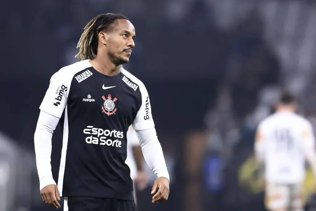 Carrillo jogador do Corinthians durante partida contra o Novorizontino no estadio Arena Corinthians pelo campeonato Copa Do Brasil 2025. Foto: Marcello Zambrana/AGIF
