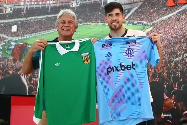 Encontro de Rossi e Fillol no Flamengo. Foto: Gilvan de Souza / Flamengo