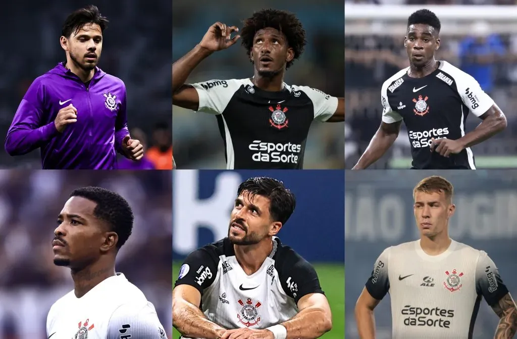 Corinthians monta lista de dispensa para 2026 (Imagem: Fabio Giannelli/ Jorge Rodrigues/ Marcello Zambrana/ Robson Mafra/ Fabio Giannelli/ AGIF)