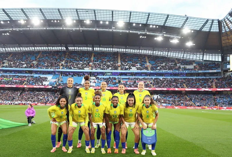 Escalação inicial do Brasil contra a Inglaterra – Foto: Lívia Villas Boas/CBF