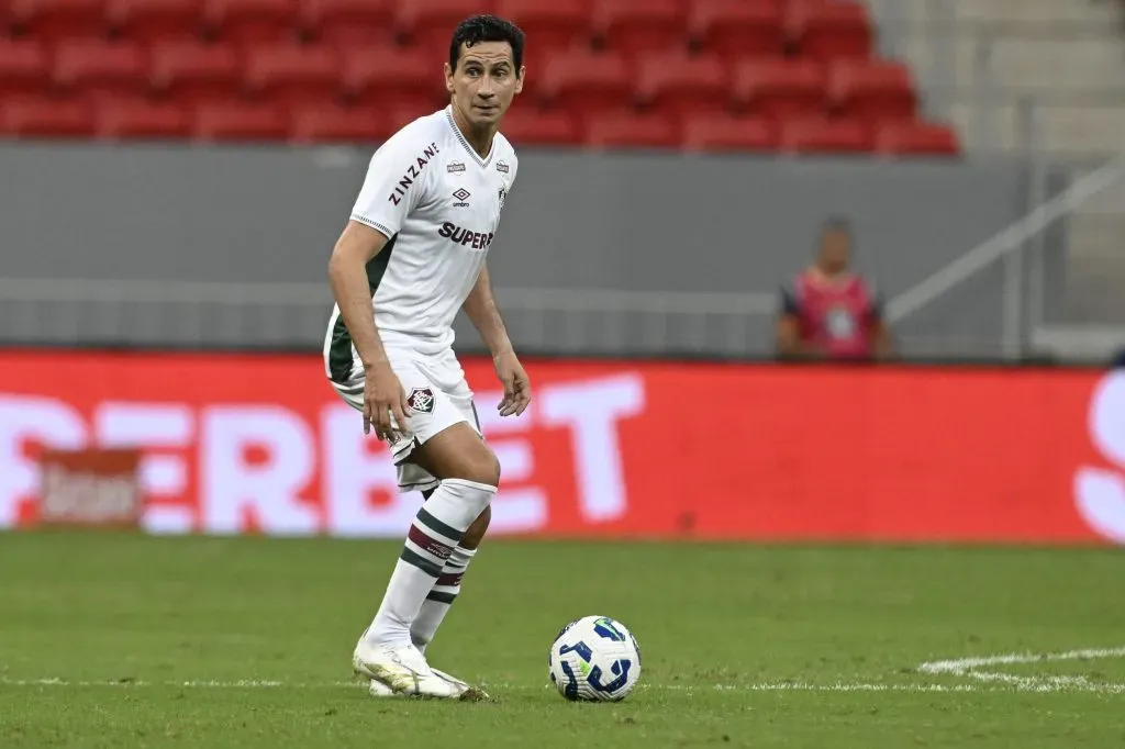 Ganso jogador do Fluminense durante partida contra o Aparecidense – Foto: Mateus Bonomi/AGIF