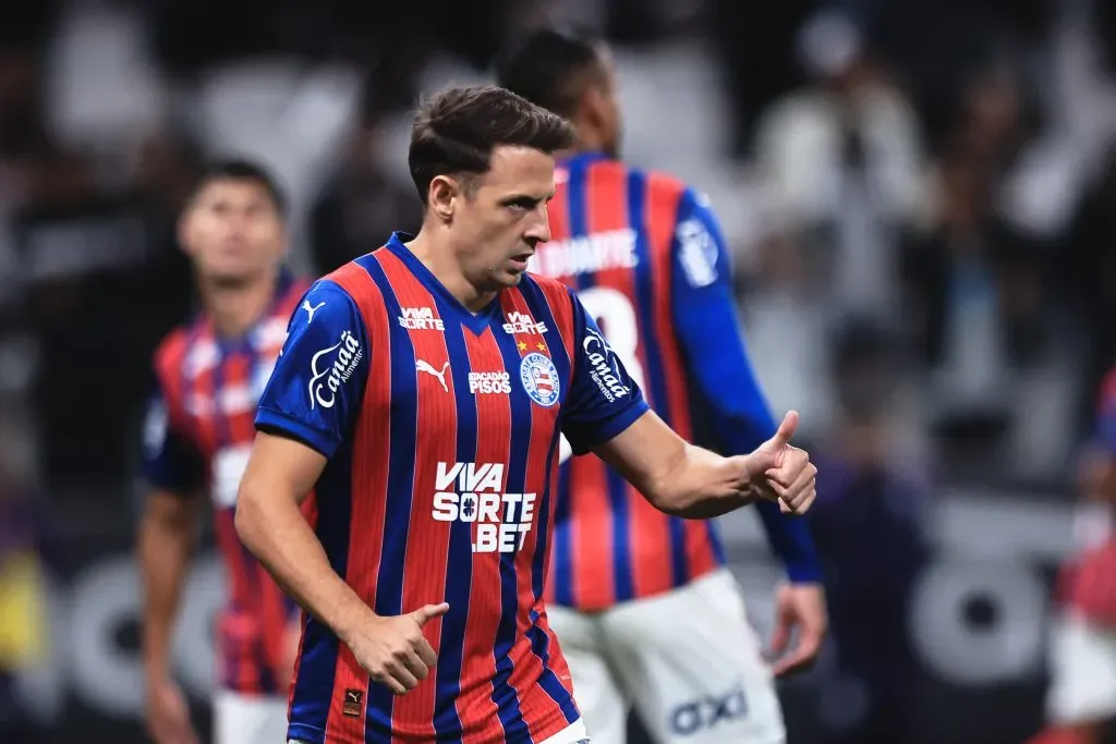 SP – SAO PAULO – 16/08/2025 – BRASILEIRO A 2025, CORINTHIANS X BAHIA – Arias jogador do Bahia durante partida contra o Corinthians no estadio Arena Corinthians pelo campeonato Brasileiro A 2025. Foto: Ettore Chiereguini/AGIF