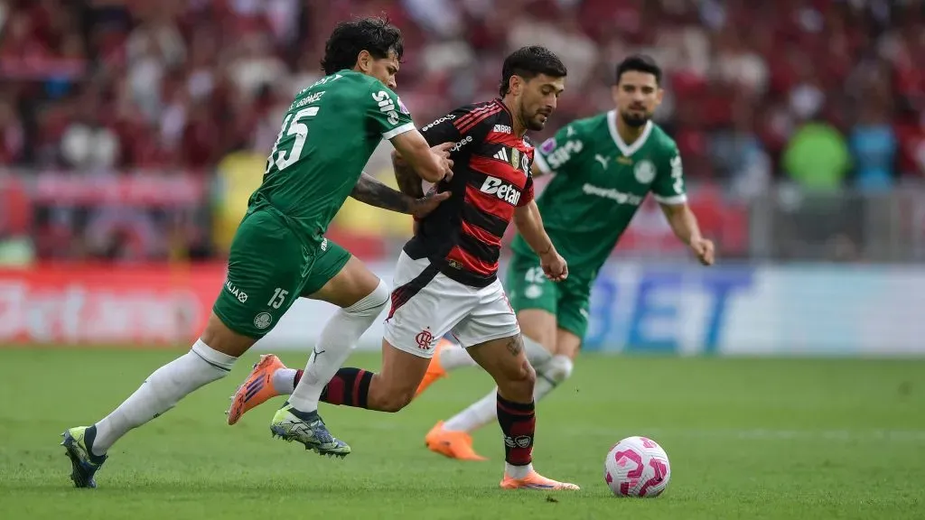 Palmeiras e Flamengo disputarão a final da Copa Libertadores 2025. Foto: Thiago Ribeiro/AGIF