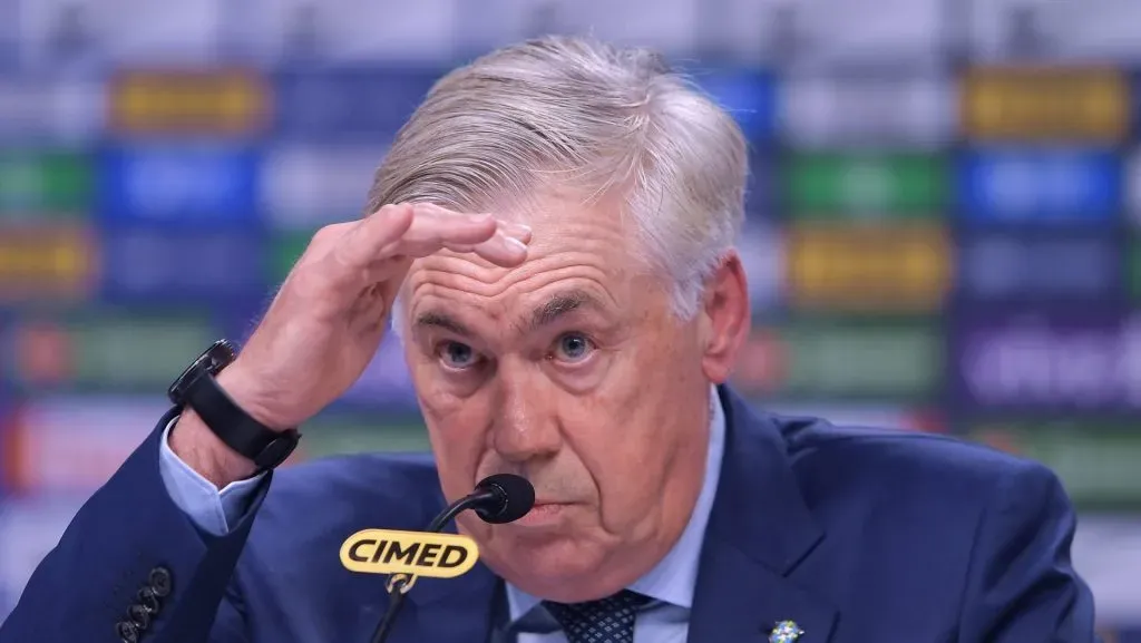 Carlo Ancelotti pela Seleção Brasileira. Foto: Thiago Ribeiro/AGIF