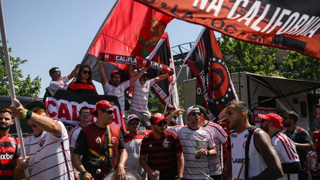 Torcedores do Flamengo antes de jogo contra o Chelsea. (Photo by David Ramos/Getty Images)