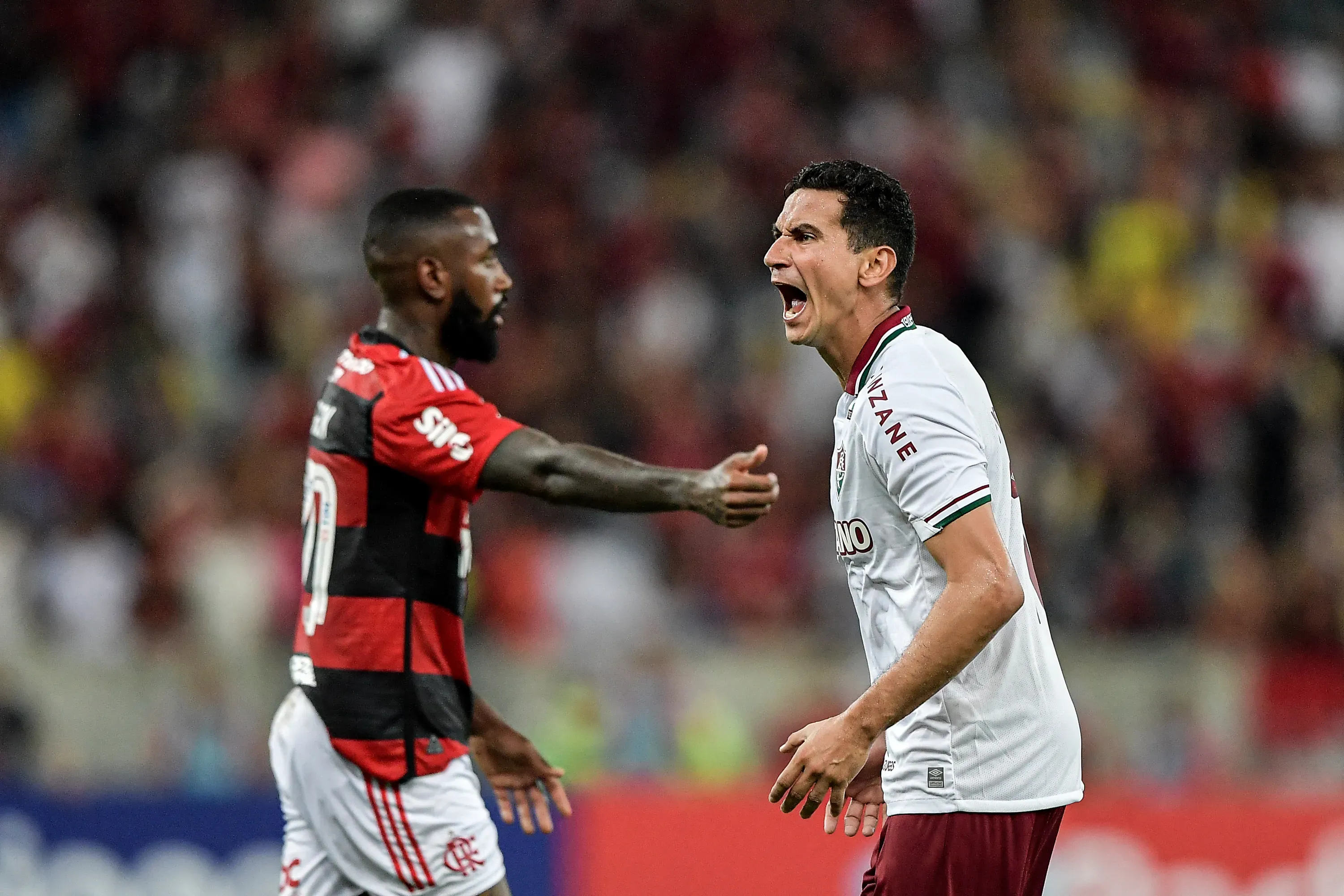 PH Ganso jogador do Fluminense durante partida contra o Flamengo no estadio Maracana pelo campeonato Carioca 2023. Foto: Thiago Ribeiro/AGIF