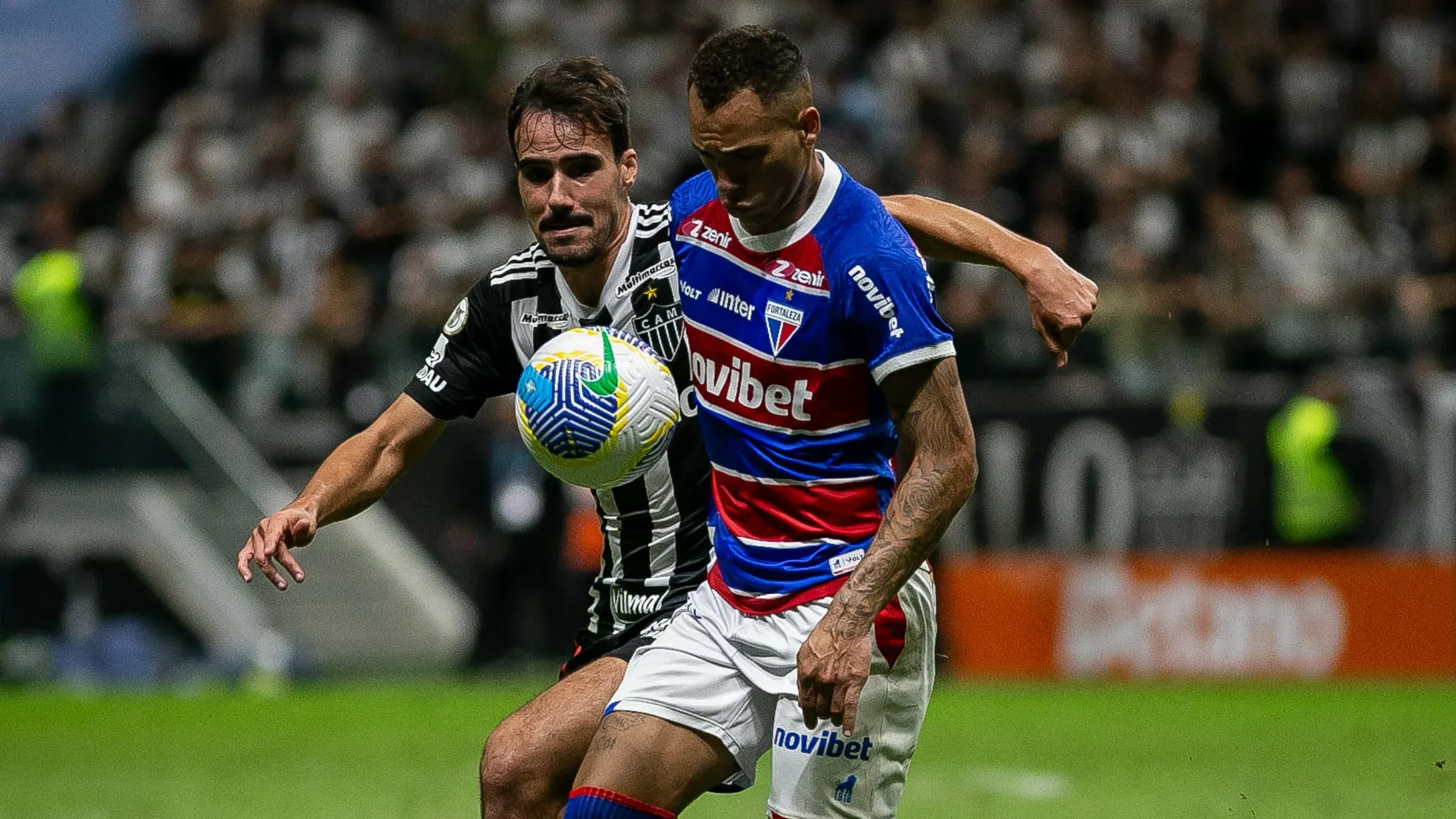 Atlético-MG x Fortaleza se enfrentam pelo Brasileirão. Foto: Fernando Moreno/AGIF