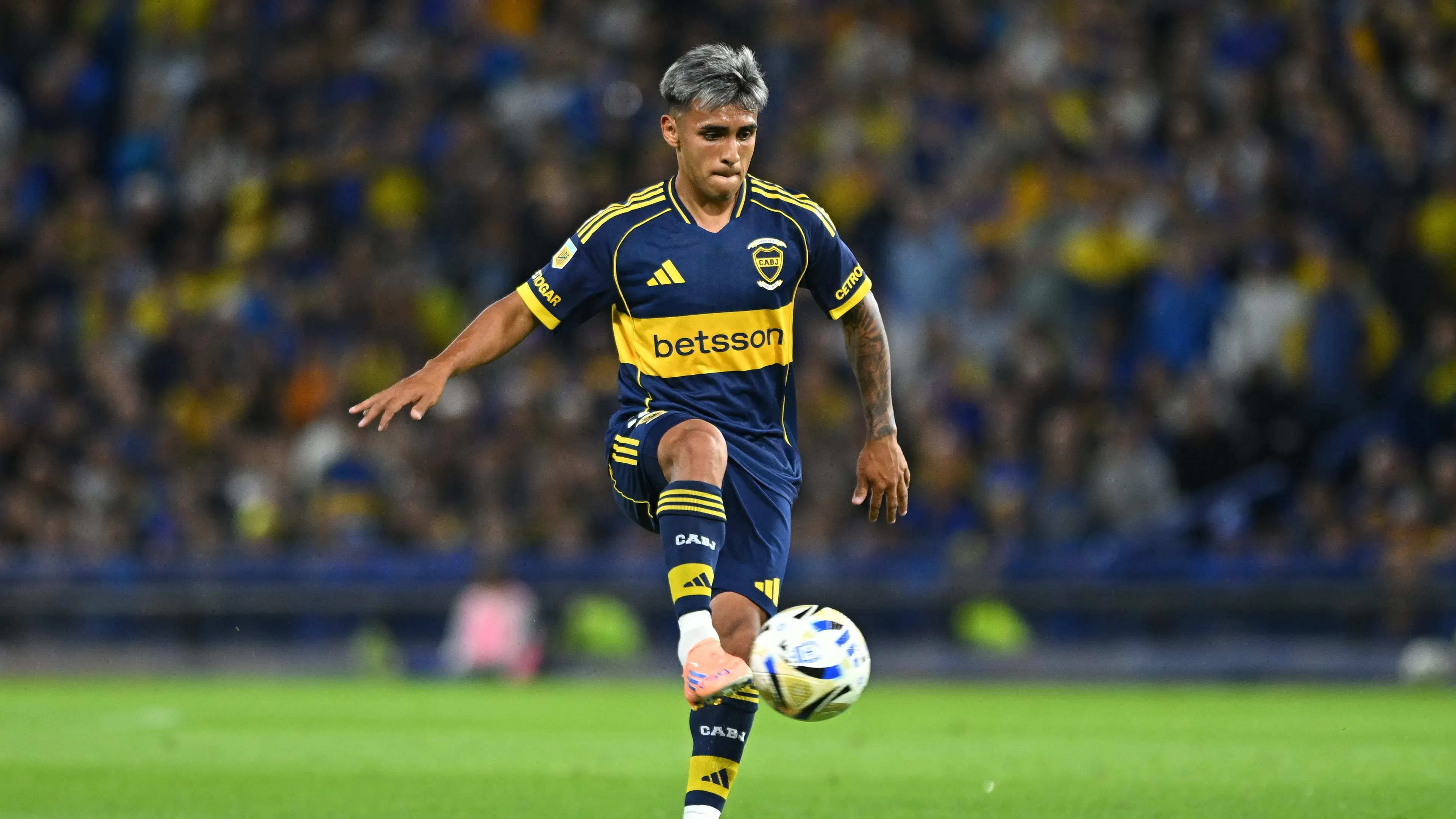 Milton Delgado em campo pelo Boca Juniors. (Photo by Rodrigo Valle/Getty Images)