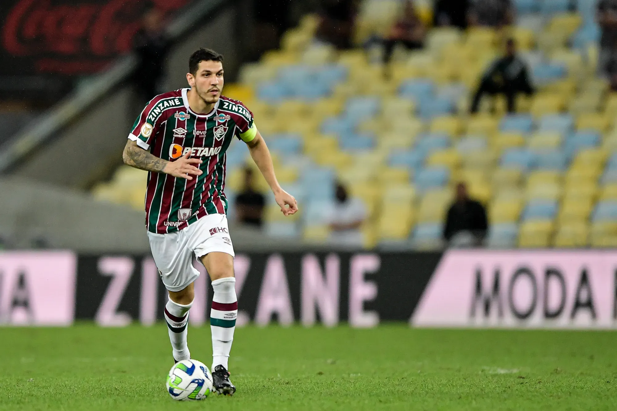 RJ – RIO DE JANEIRO – 29/07/2023 – BRASILEIRO A 2023, FLUMINENSE X SANTOS – Nino jogador do Fluminense durante partida contra o Santos no estadio Maracana pelo campeonato Brasileiro A 2023. Foto: Thiago Ribeiro/AGIF