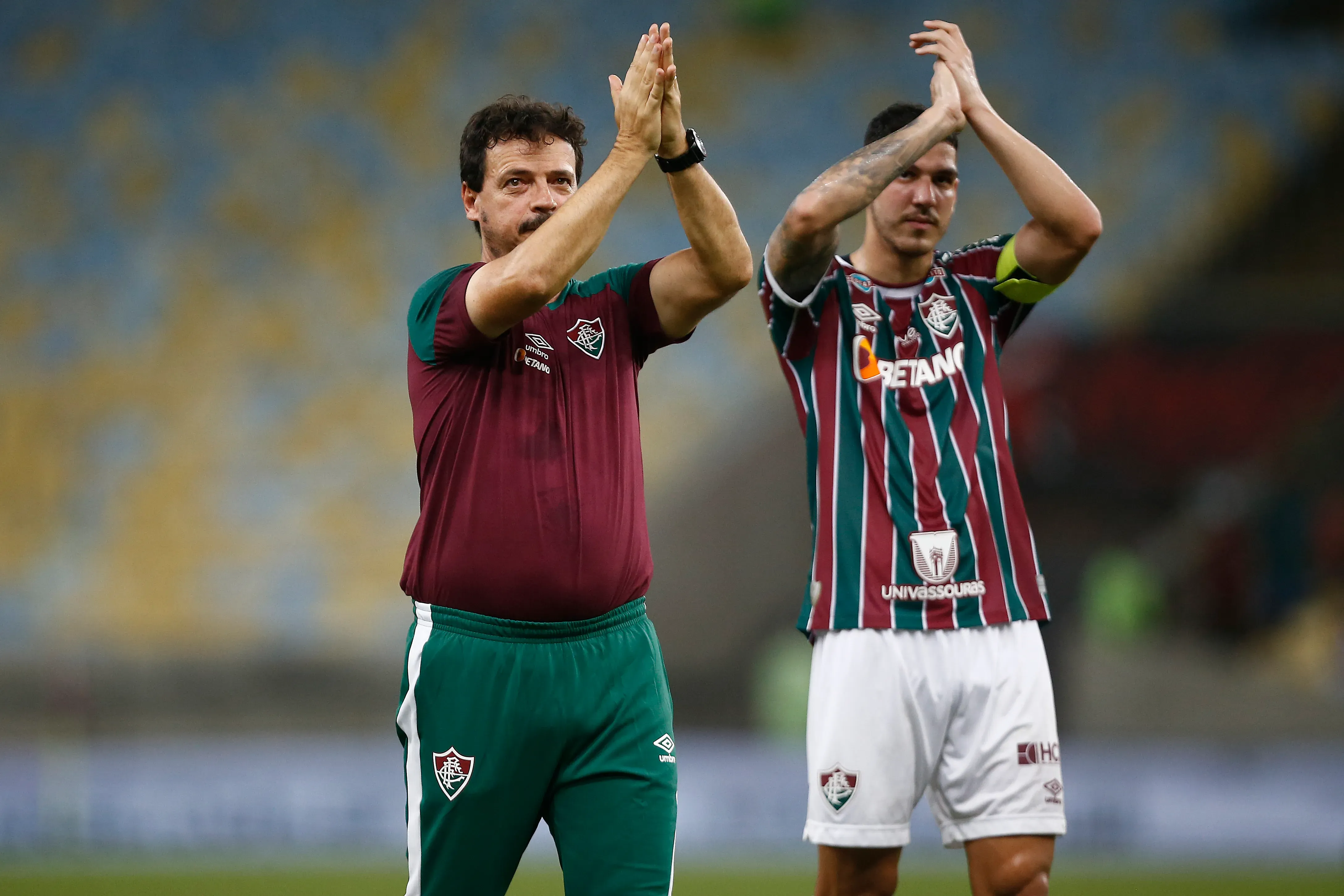 Diniz e Nino no Maracanã. (Photo by Wagner Meier/Getty Images)