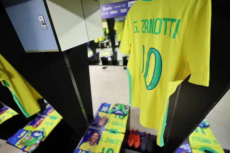 Gabi Zanotti vestiu a camisa 10 do Brasil na partida – Foto: Lívia Villas Boas/CBF