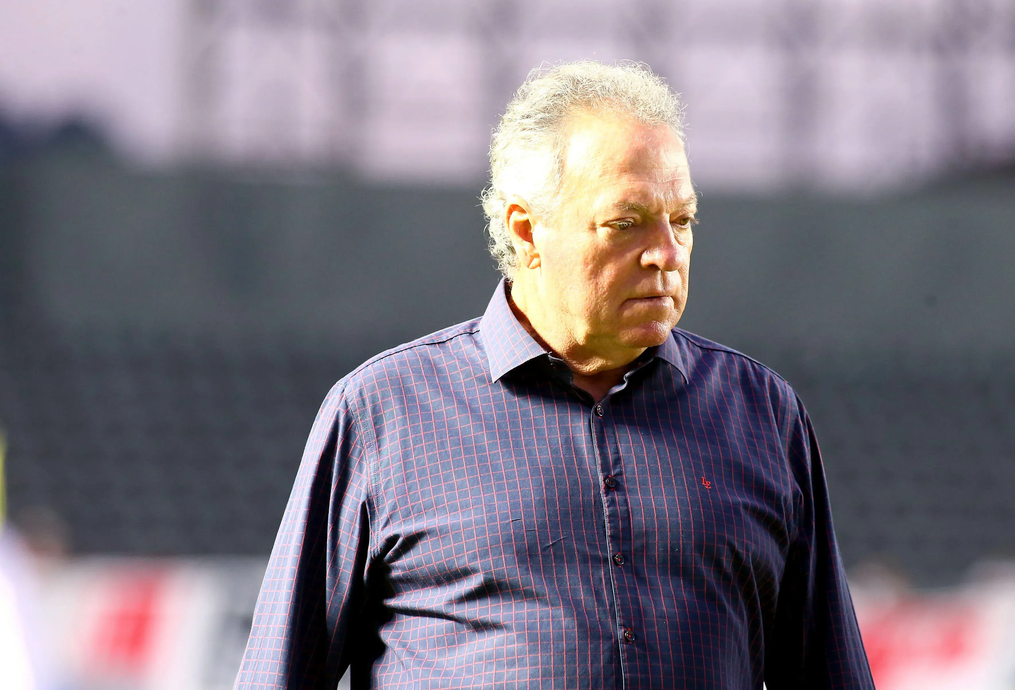 Abel Braga tecnico do Internacional durante partida contra o Sao Paulo no estadio Vila Belmiro pelo campeonato Brasileiro A 2025. Foto: Mauricio De Souza/AGIF