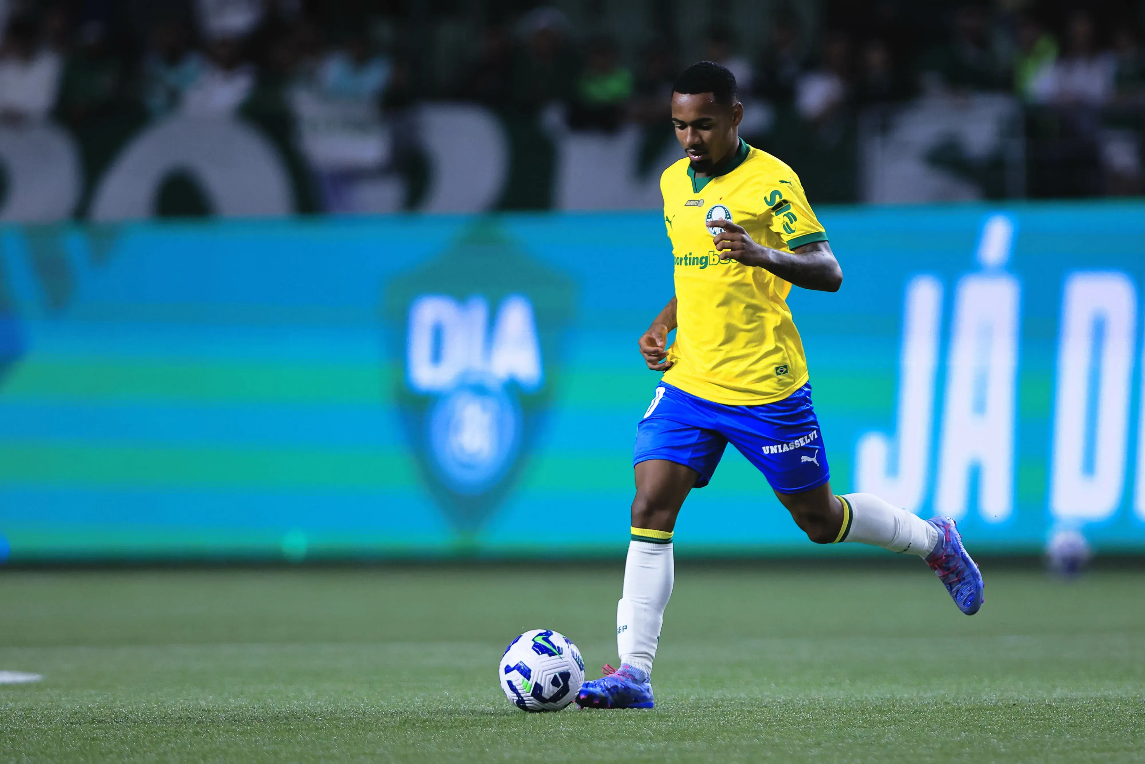 SP – SAO PAULO – 25/08/2025 – BRASILEIRO A 2025, PALMEIRAS X SPORT – Allan jogador do Palmeiras durante partida contra o Sport no estadio Arena Allianz Parque pelo campeonato Brasileiro A 2025. Foto: Ettore Chiereguini/AGIF