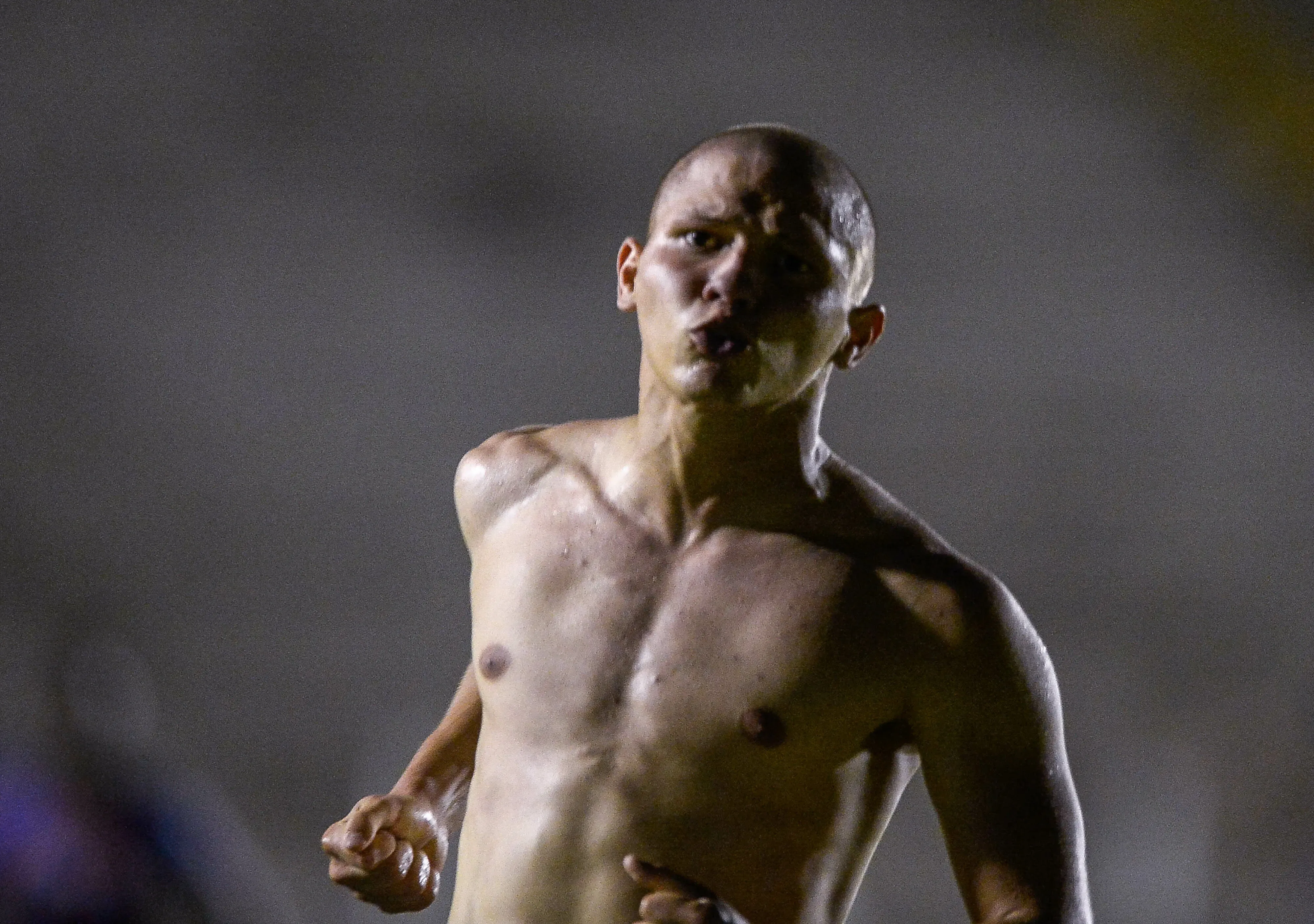 SP – CAPIVARI – 07/01/2025 – COPA SAO PAULO 2025, MADUREIRA X BAHIA – Dell jogador do Bahia comemora seu gol durante partida contra o Madureira no estadio Arena Capivari pelo campeonato Copa Sao Paulo 2025. Foto: Jhony Pinho/AGIF