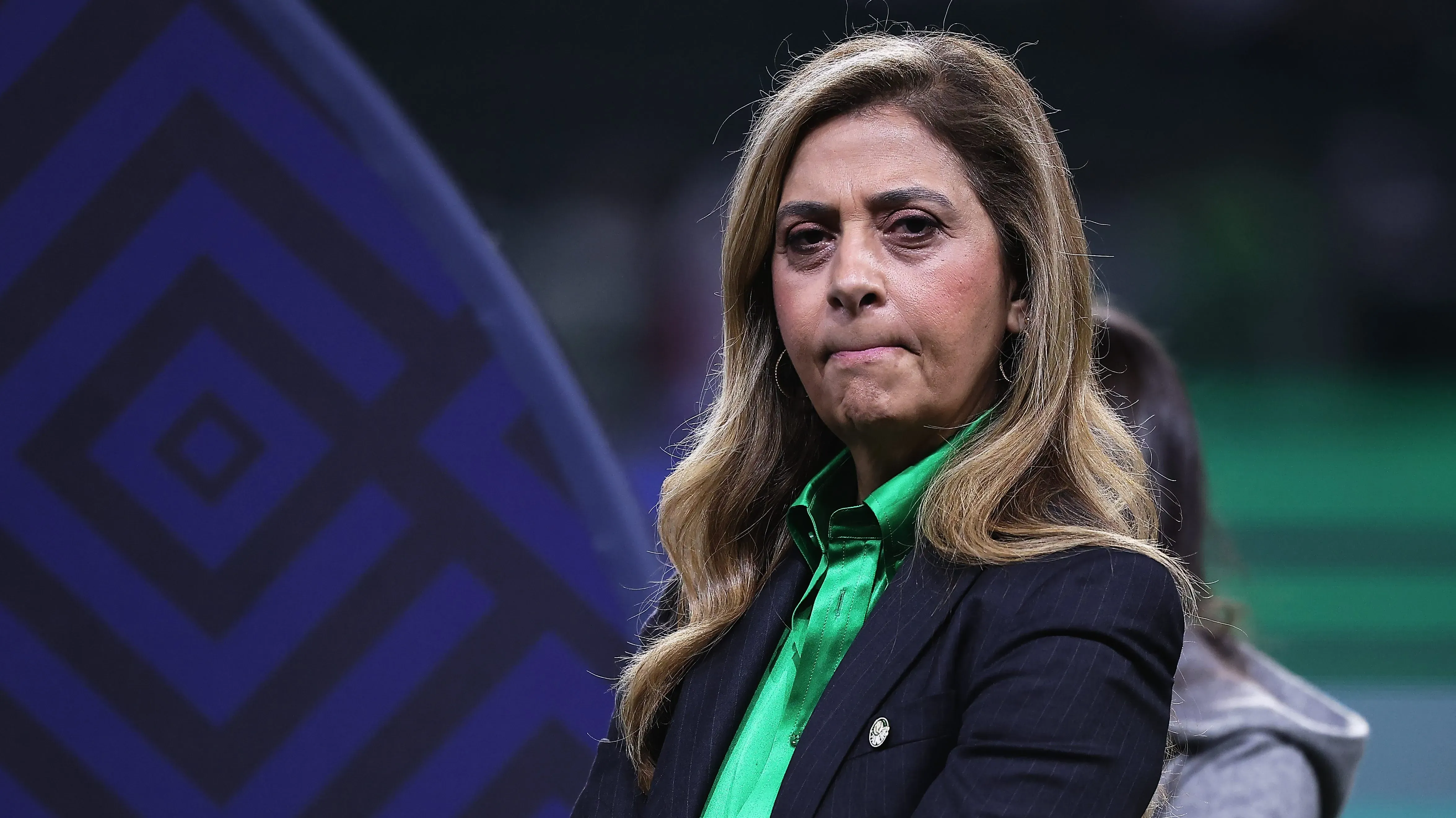 Leila Pereira, presidente do Palmeiras. Foto: Ettore Chiereguini/AGIF