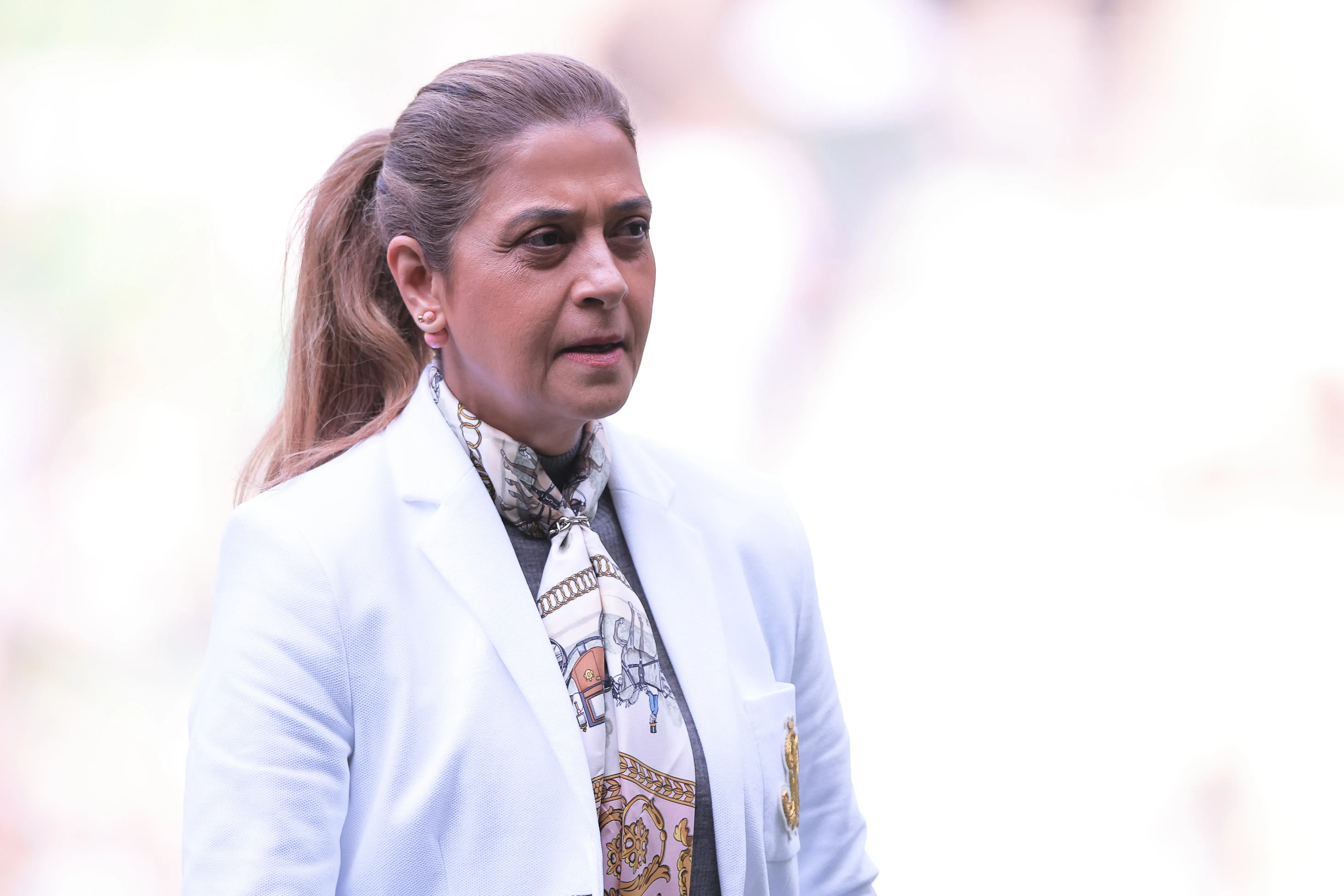 SP – SAO PAULO – 20/07/2025 – BRASILEIRO A 2025, PALMEIRAS X ATLETICO-MG – leila pereira presidente do Palmeiras durante partida contra o Atletico-MG no estadio Arena Allianz Parque pelo campeonato Brasileiro A 2025. Foto: Ettore Chiereguini/AGIF