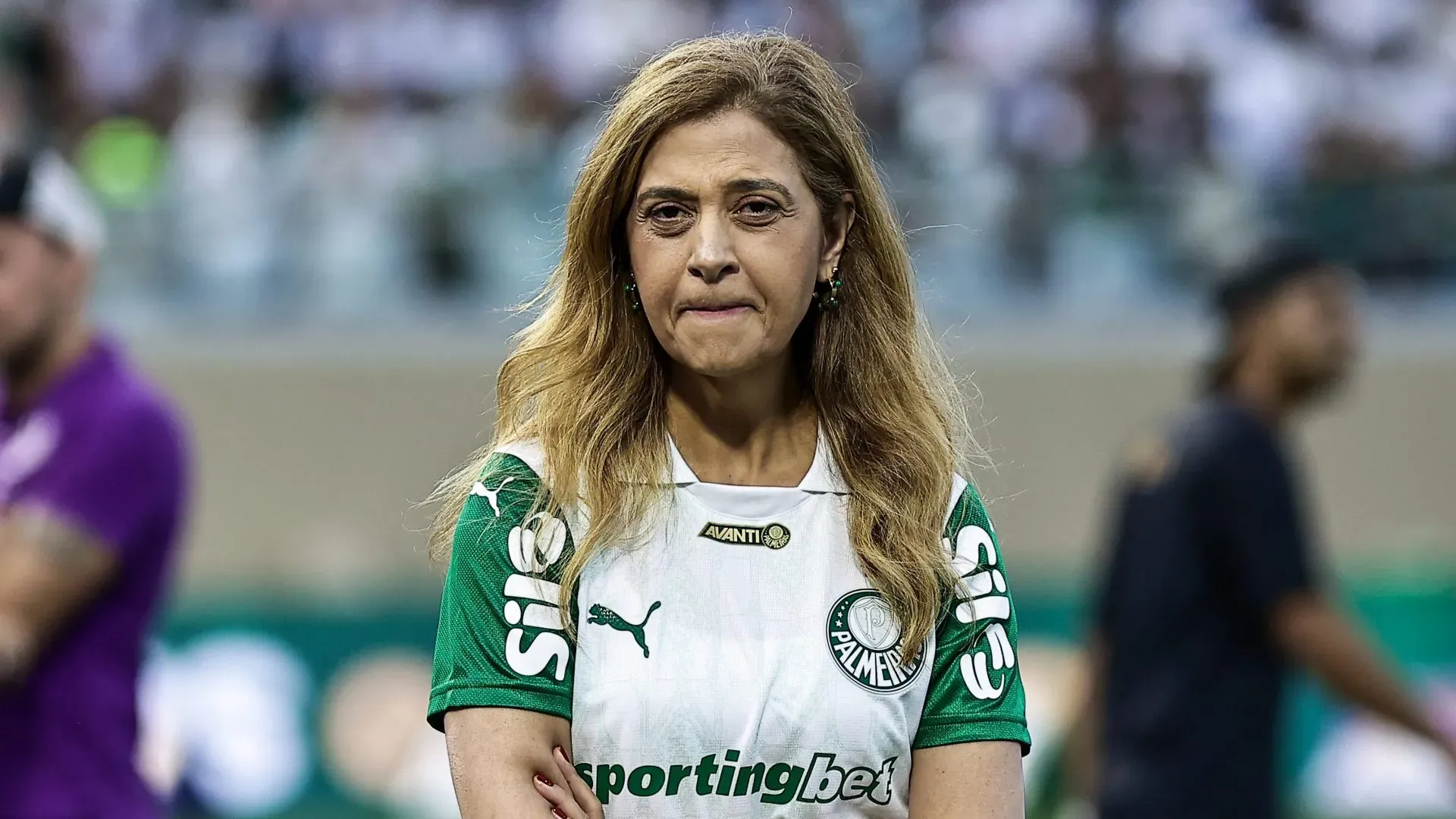 Leila Pereira faz balanço do 2025 do Palmeiras. Foto: Fabio Giannelli/AGIF