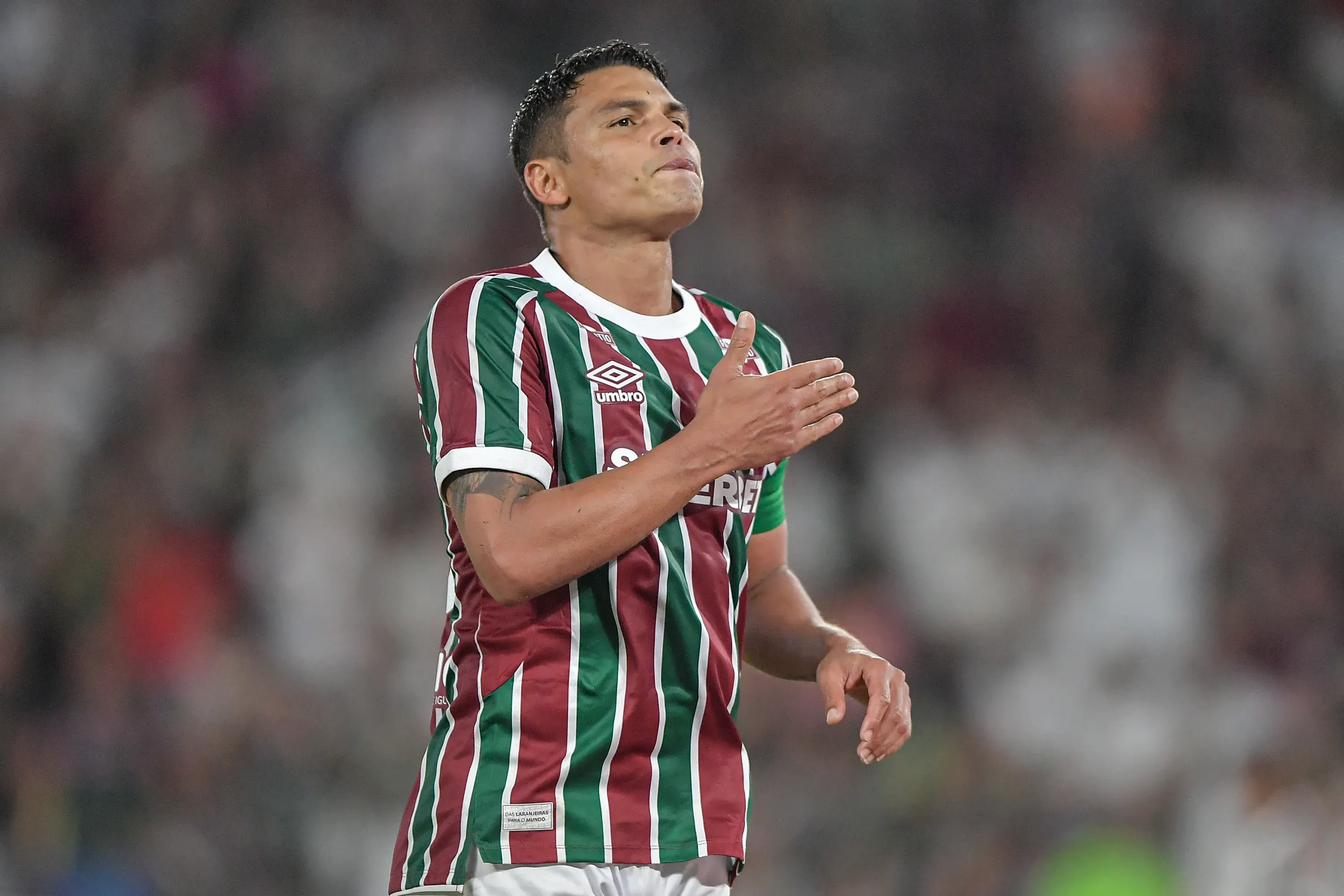 Thiago Silva jogador do Fluminense comemora seu gol durante partida contra o Bahia no estadio Maracana pelo campeonato Copa Do Brasil 2025. Foto: Thiago Ribeiro/AGIF
