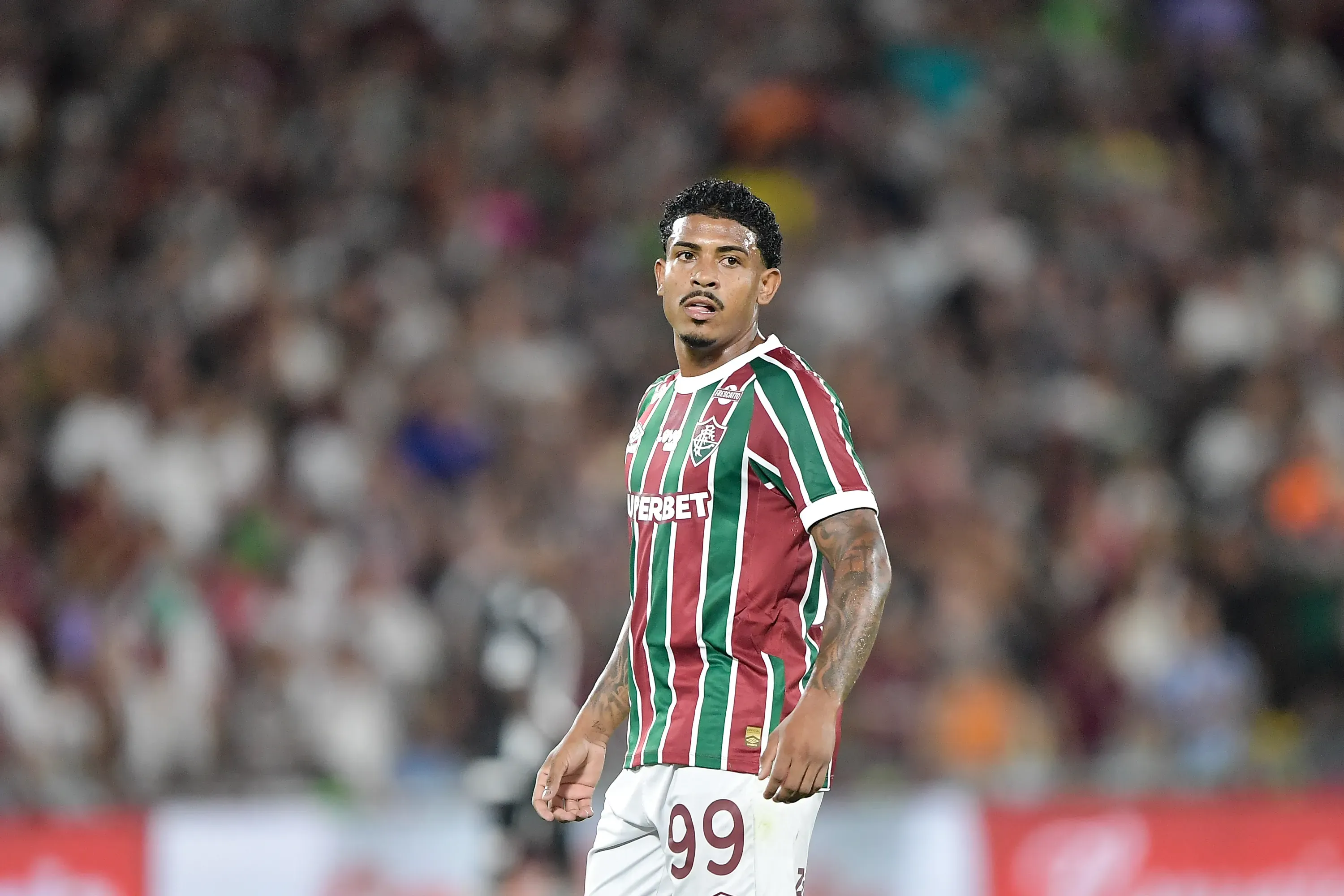COPA DO BRASIL 2025, FLUMINENSE X VASCO – John Kennedy jogador do Fluminense durante partida contra o Vasco no estadio Maracana pelo campeonato Copa Do Brasil 2025. Foto: Thiago Ribeiro/AGIF