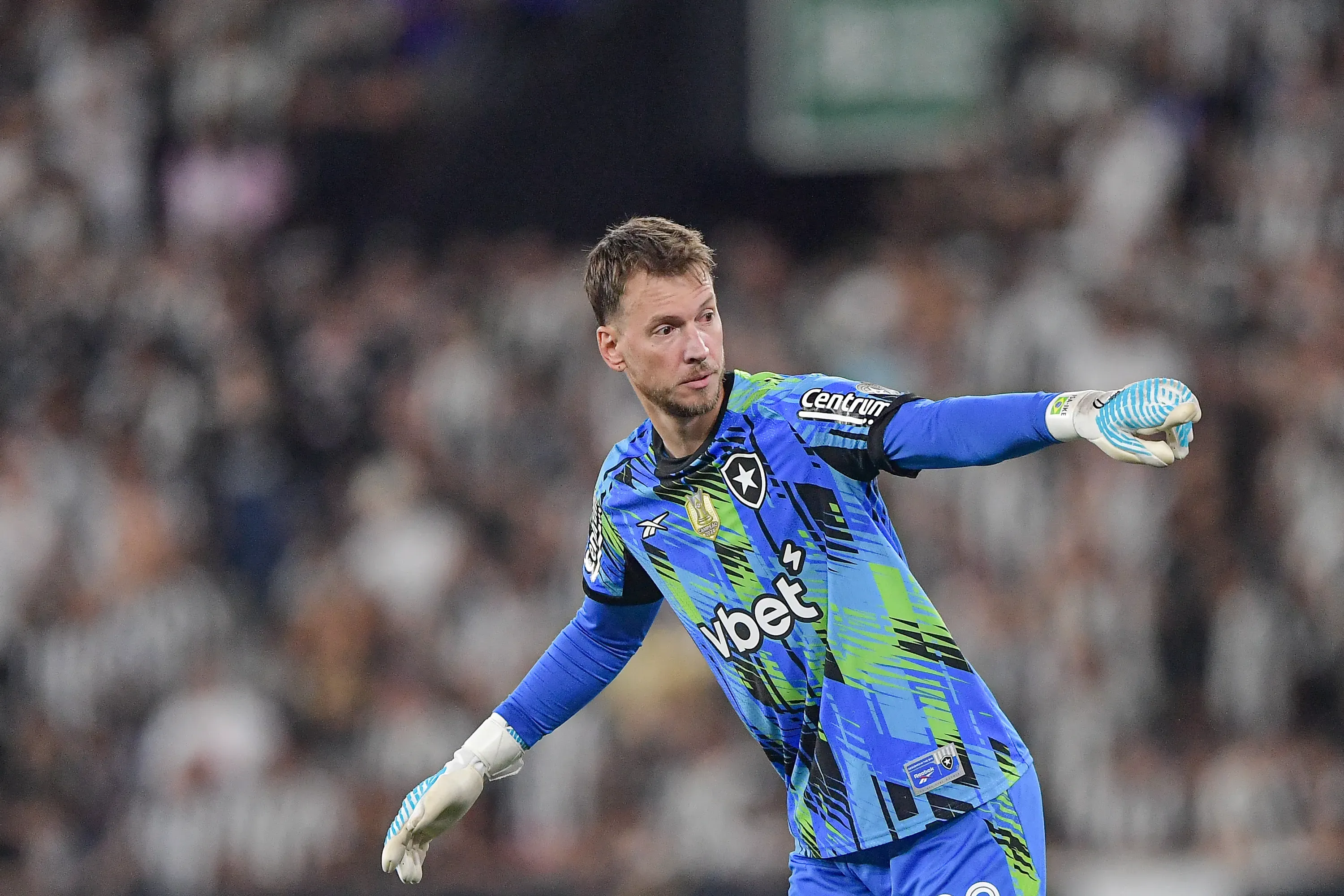 Neto goleiro do Botafogo durante partida contra o Vasco no estadio Engenhao pelo campeonato Copa Do Brasil 2025. Foto: Thiago Ribeiro/AGIF