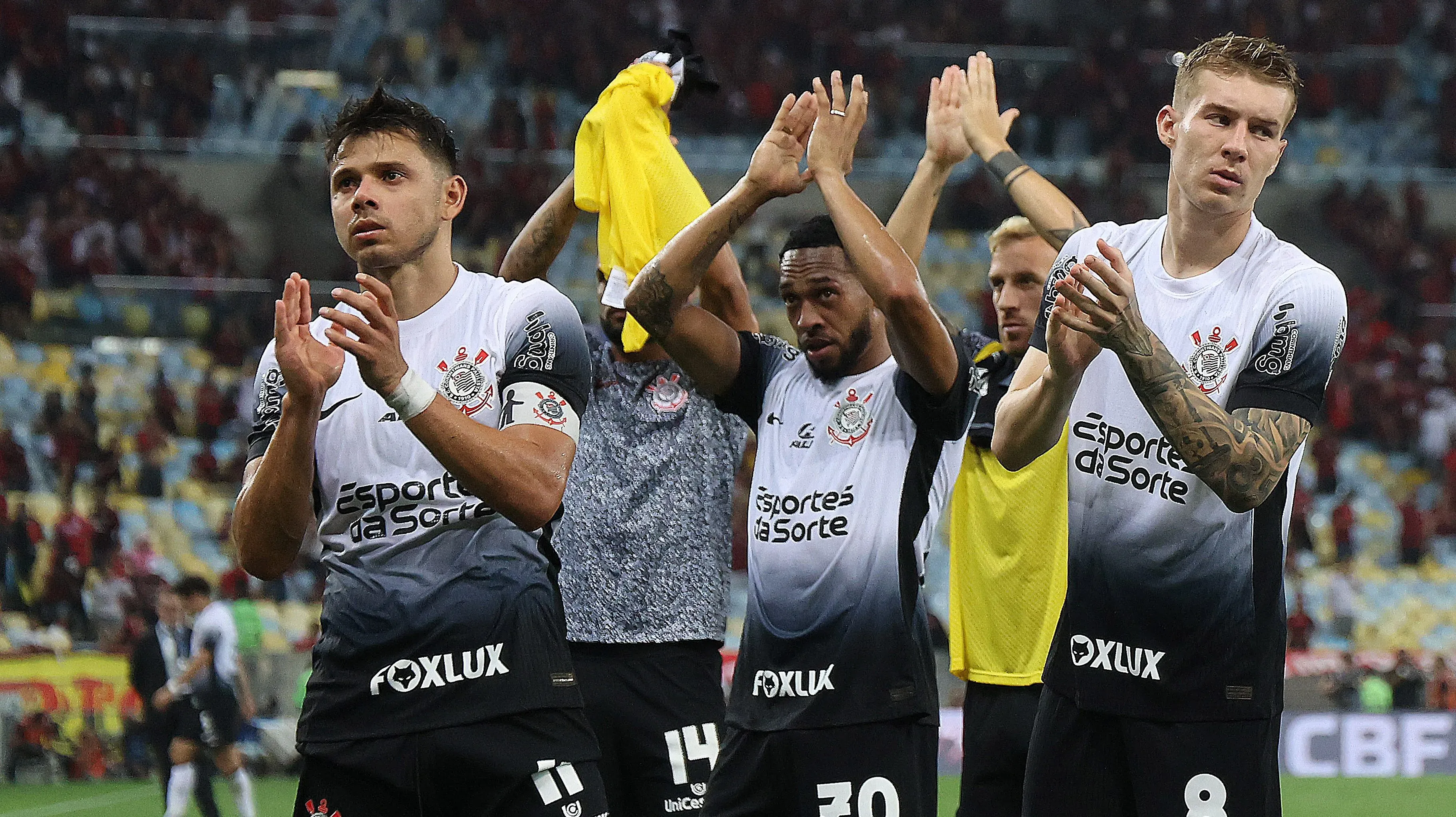 Equipe do Corinthians. (Photo by Wagner Meier/Getty Images)
