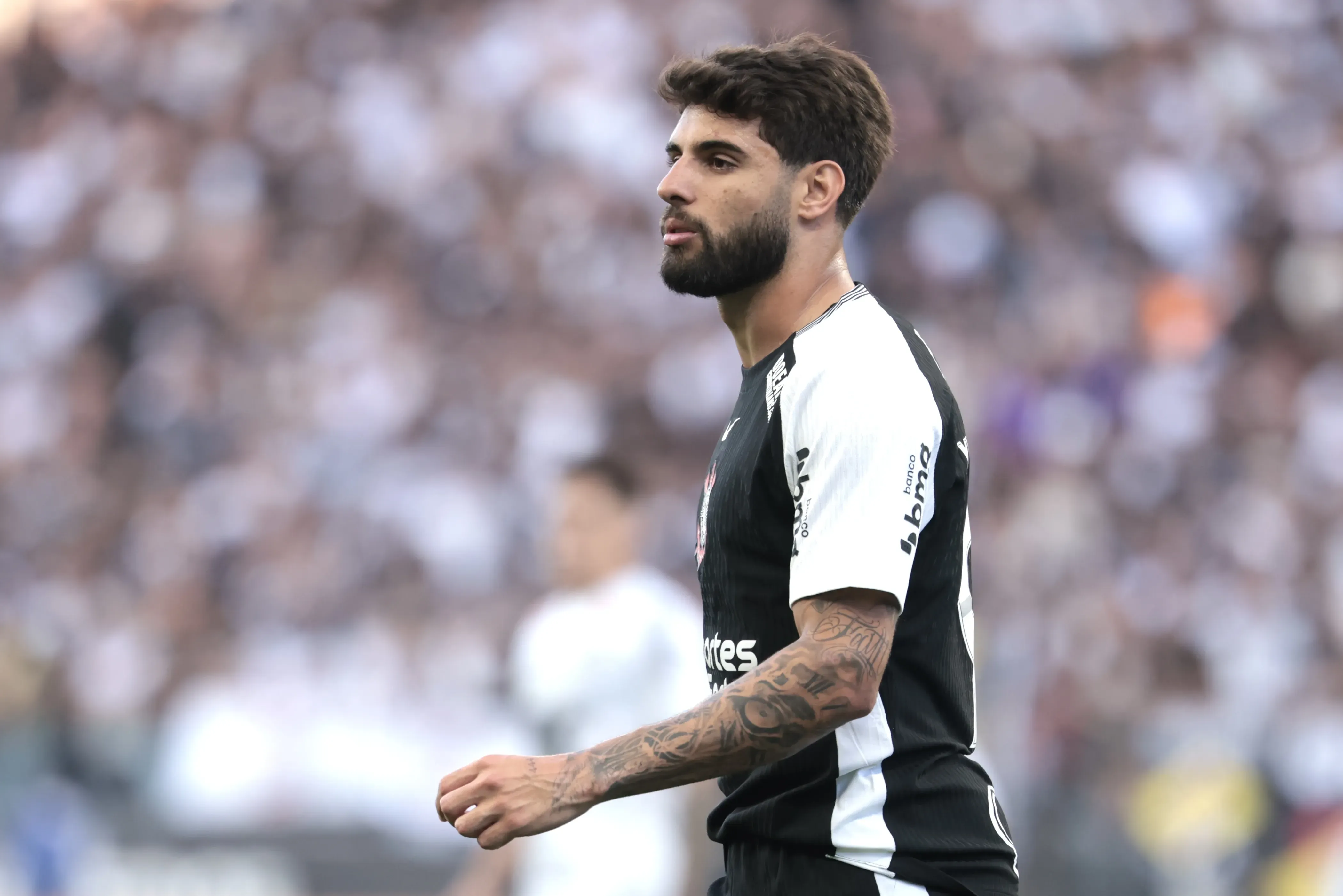 SP – SAO PAULO – 18/05/2025 – BRASILEIRO A 2025, CORINTHIANS X SANTOS – Yuri Alberto jogador do Corinthians durante partida contra o Santos no estadio Arena Corinthians pelo campeonato Brasileiro A 2025. Foto: Marcello Zambrana/AGIF