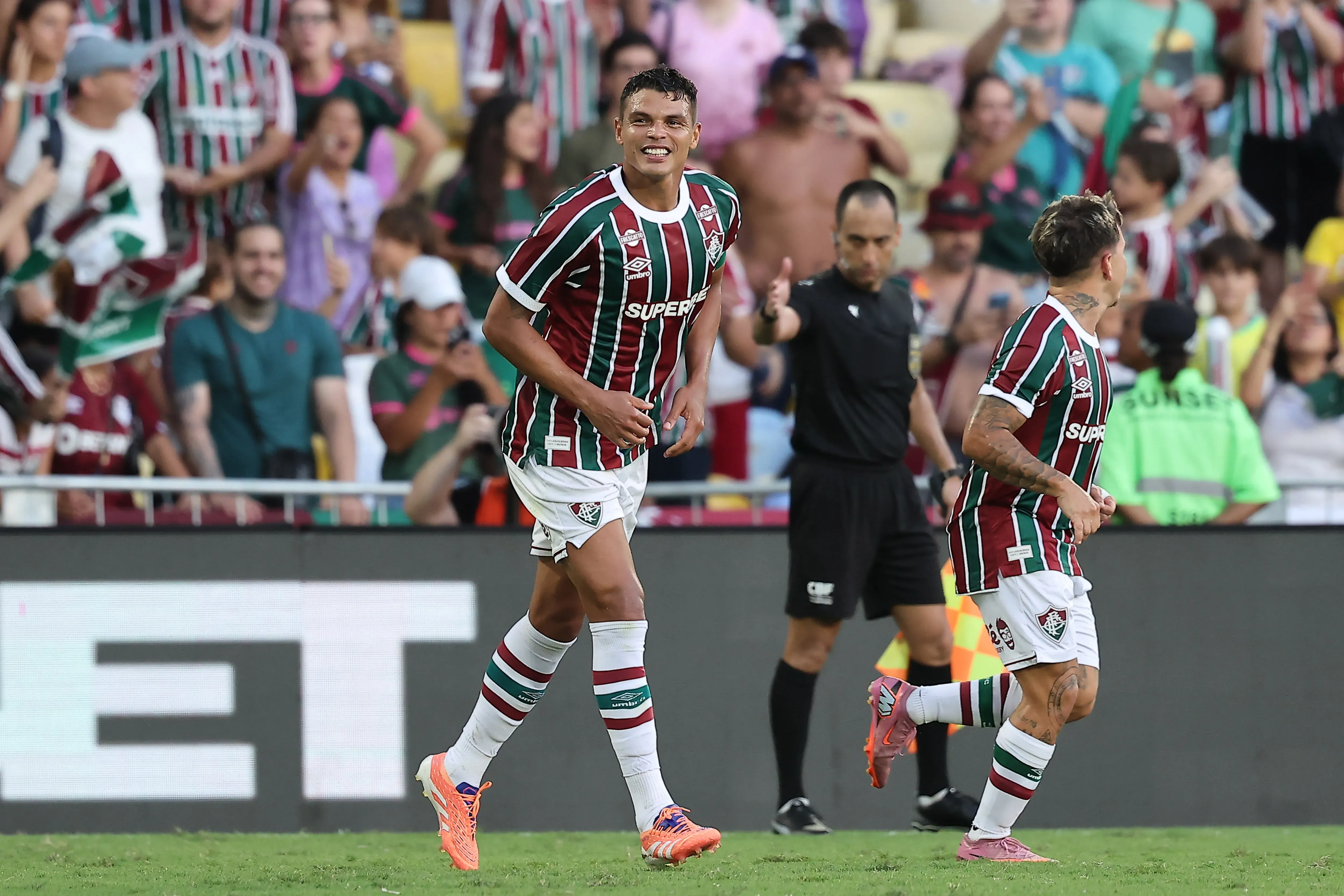 Thiago Silva em partida do Fluminense diante do Bahia. (Photo by Wagner Meier/Getty Images)