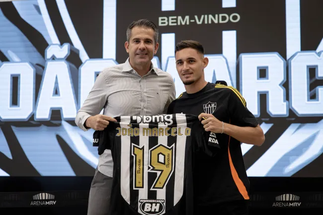 João Marcelo é apresentado como reforço do Atlético-MG (Imagem: Pedro Souza / Atlético)