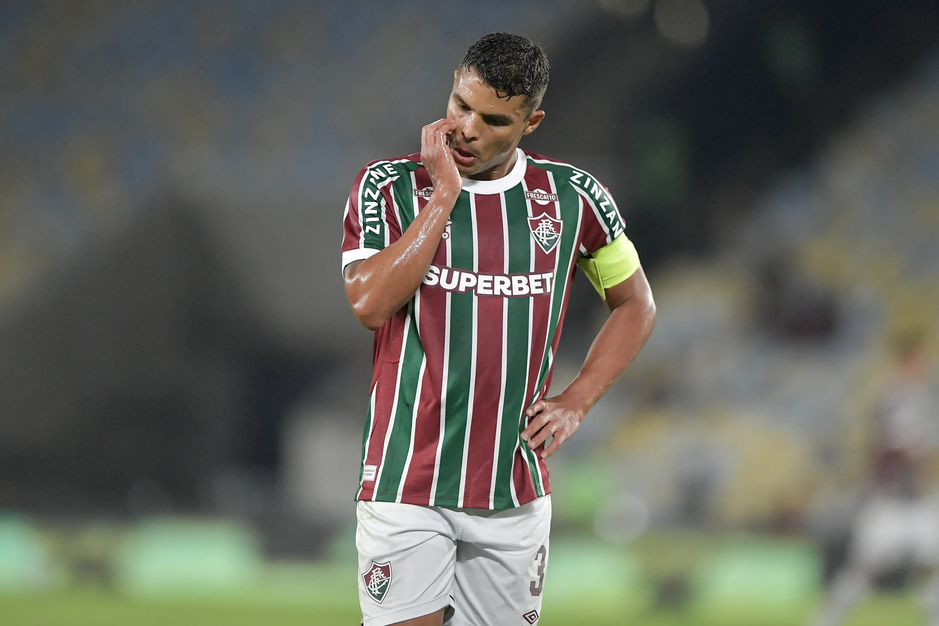Thiago Silva se despediu do Fluminense. Foto: Thiago Ribeiro/AGIF