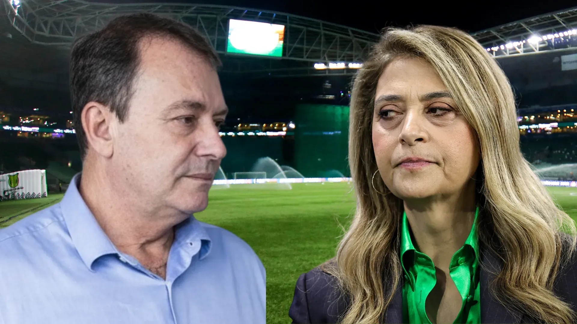 Pedrinho BH e Leila Pereira. Fotos: Gustavo Aleixo/Cruzeiro e Fabio Giannelli/AGIF