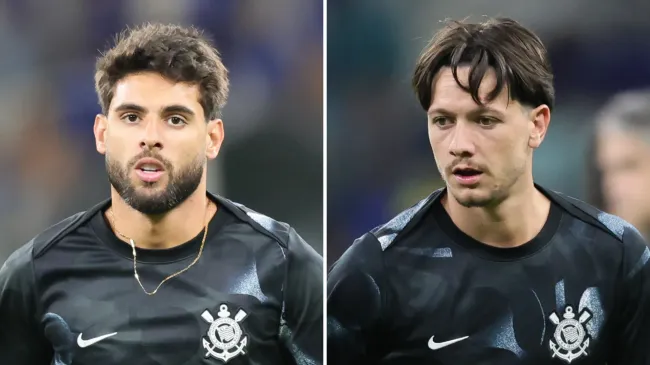 Yuri Alberto e Rodrigo Garro, titulares do Corinthians. Fotos: Gilson Lobo/AGIF