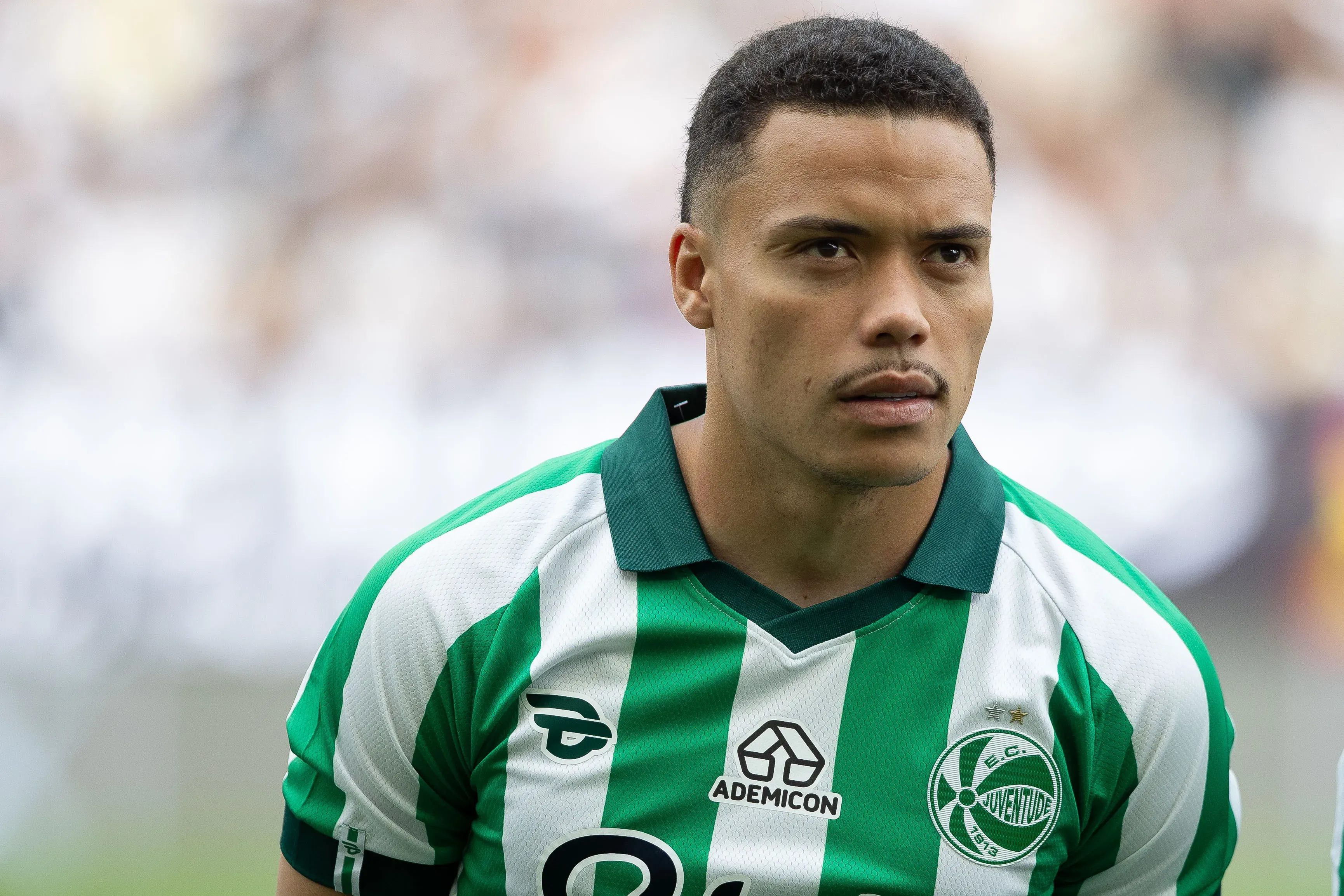 SP – SAO PAULO – 07/12/2025 – BRASILEIRO A 2025, CORINTHIANS X JUVENTUDE – Mandaca jogador do Juventude durante partida contra o Corinthians no estadio Arena Corinthians pelo campeonato Brasileiro A 2025. Foto: Joisel Amaral/AGIF