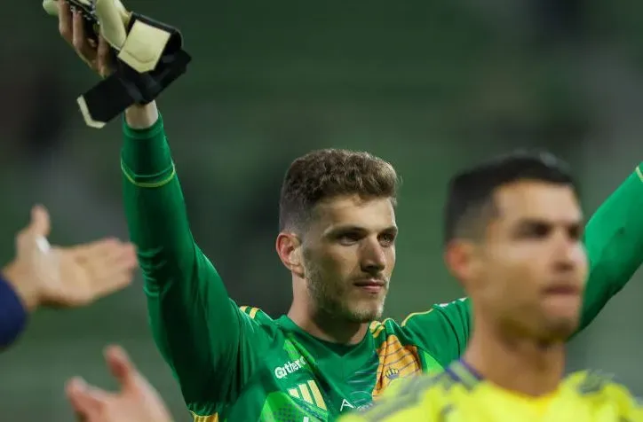 Bento, goleiro do Al Nassr. (Photo by Yasser Bakhsh/Getty Images)