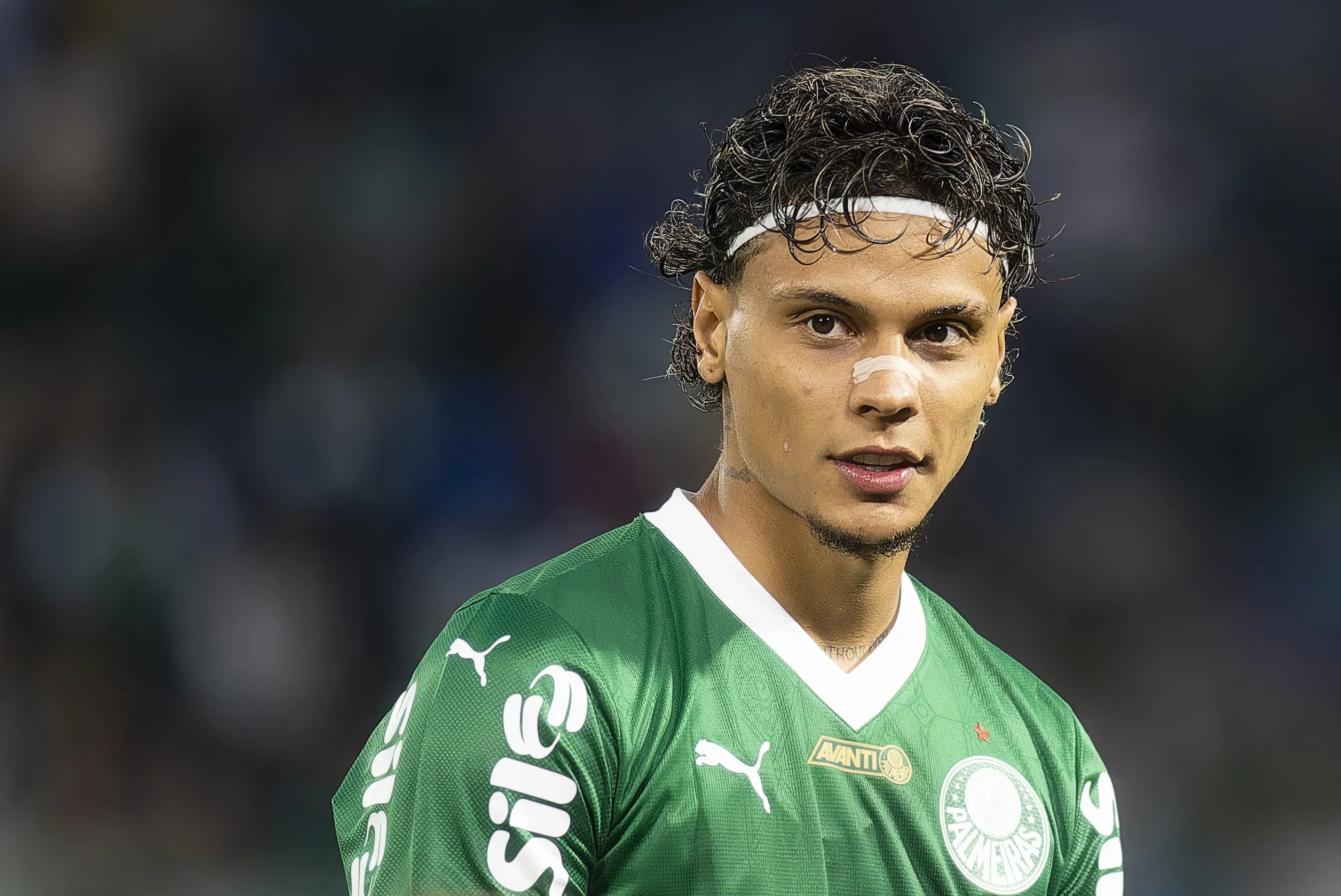 SP – BARUERI – 11/05/2025 – BRASILEIRO A 2025, PALMEIRAS X SAO PAULO – Richard Rios jogador do Palmeiras durante partida contra o Sao Paulo no estadio Arena Barueri pelo campeonato Brasileiro A 2025. Foto: Anderson Romao/AGIF