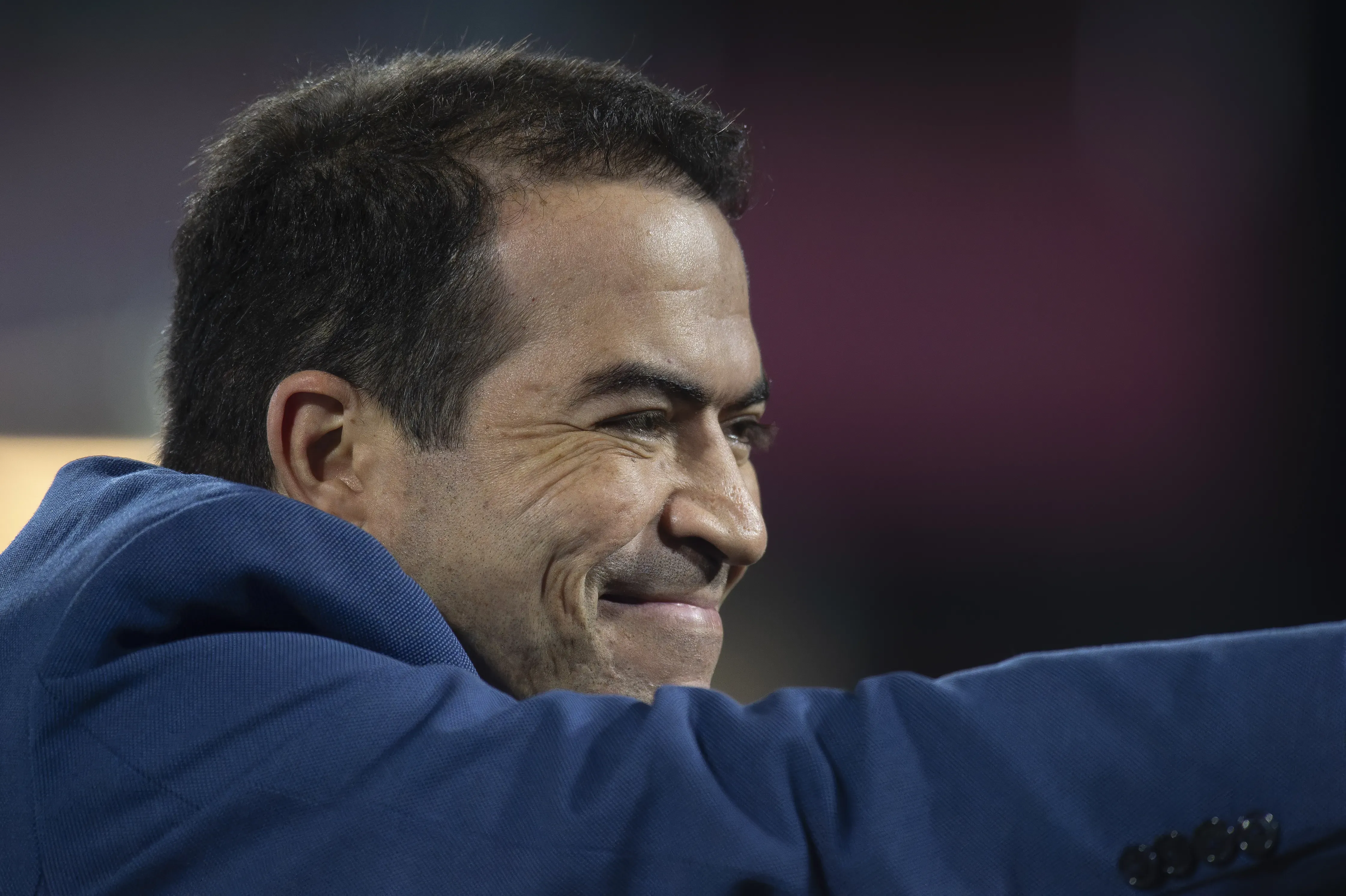 O ex-CEO da SAF do Fortaleza Esporte Clube, Marcelo Paz, comemora vitoria ao final da partida contra o Bragantino no estadio Cicero De Souza Marques pelo campeonato Brasileiro A 2025. Foto: Anderson Romao/AGIF