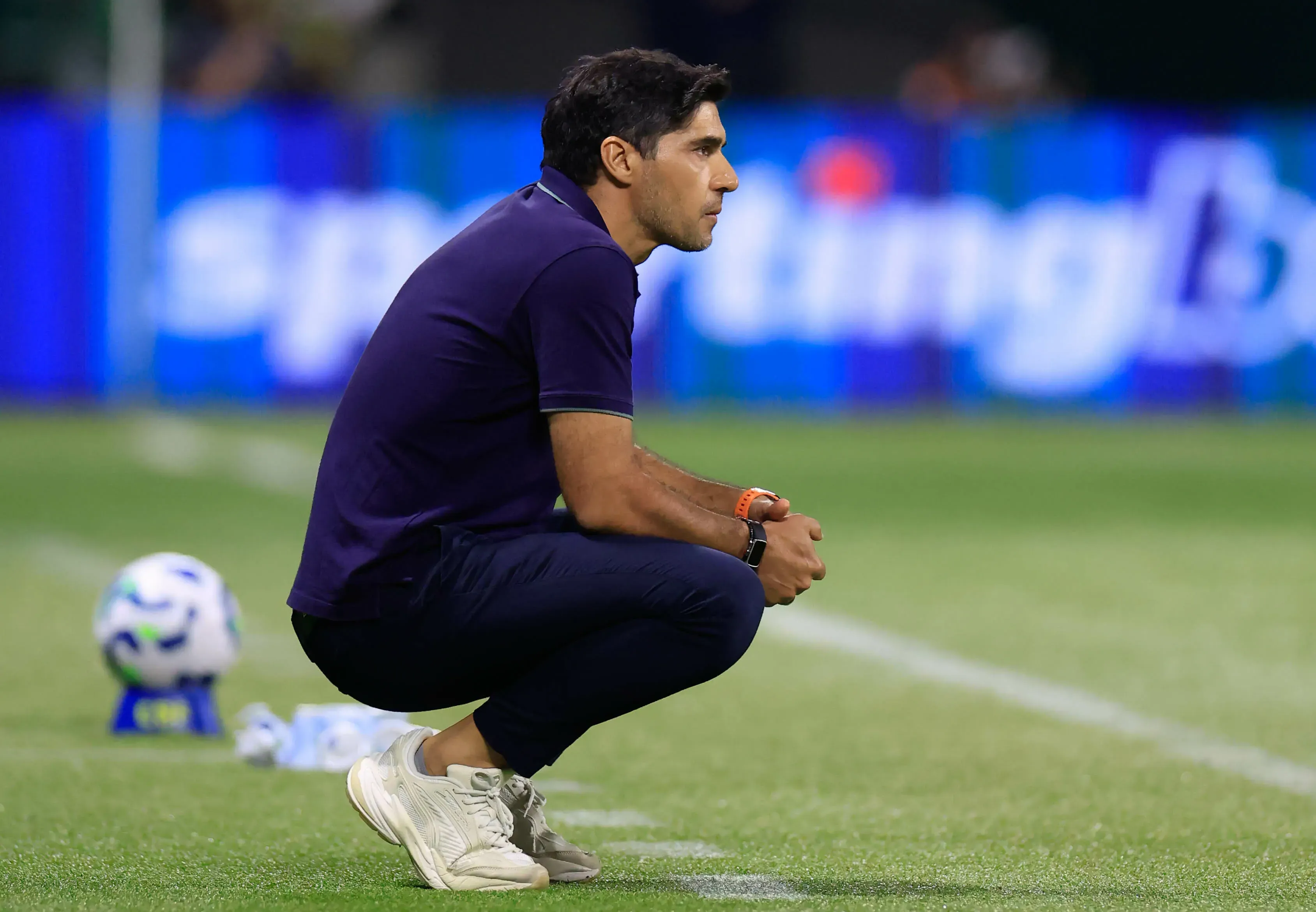 Abel Ferreira tecnico do Palmeiras durante partida contra o Fluminense no estadio Arena Allianz Parque pelo campeonato Brasileiro A 2025. Foto: Marcello Zambrana/AGIF