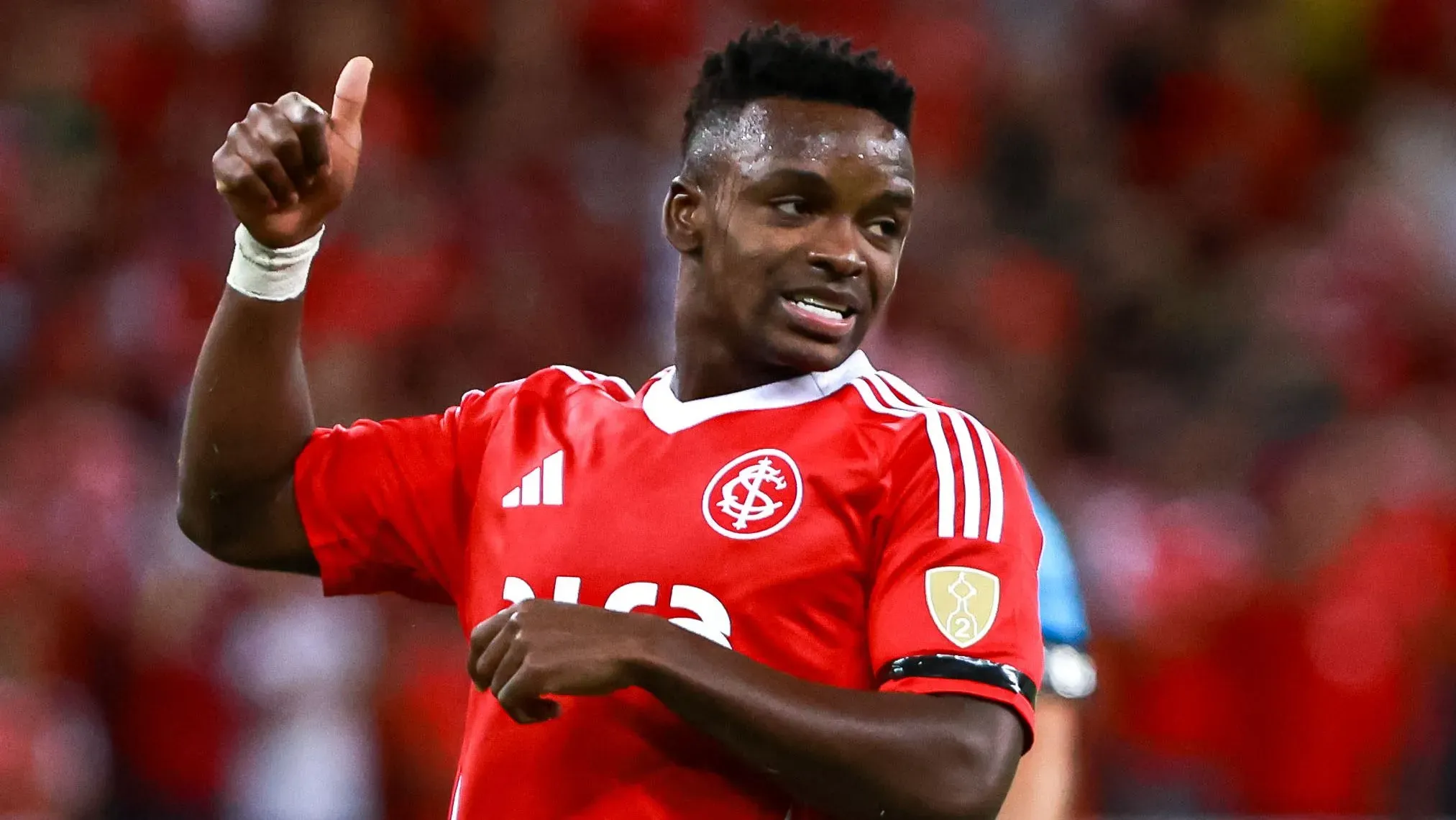 Carbonero, atacante do Internacional. Foto: Maxi Franzoi/AGIF