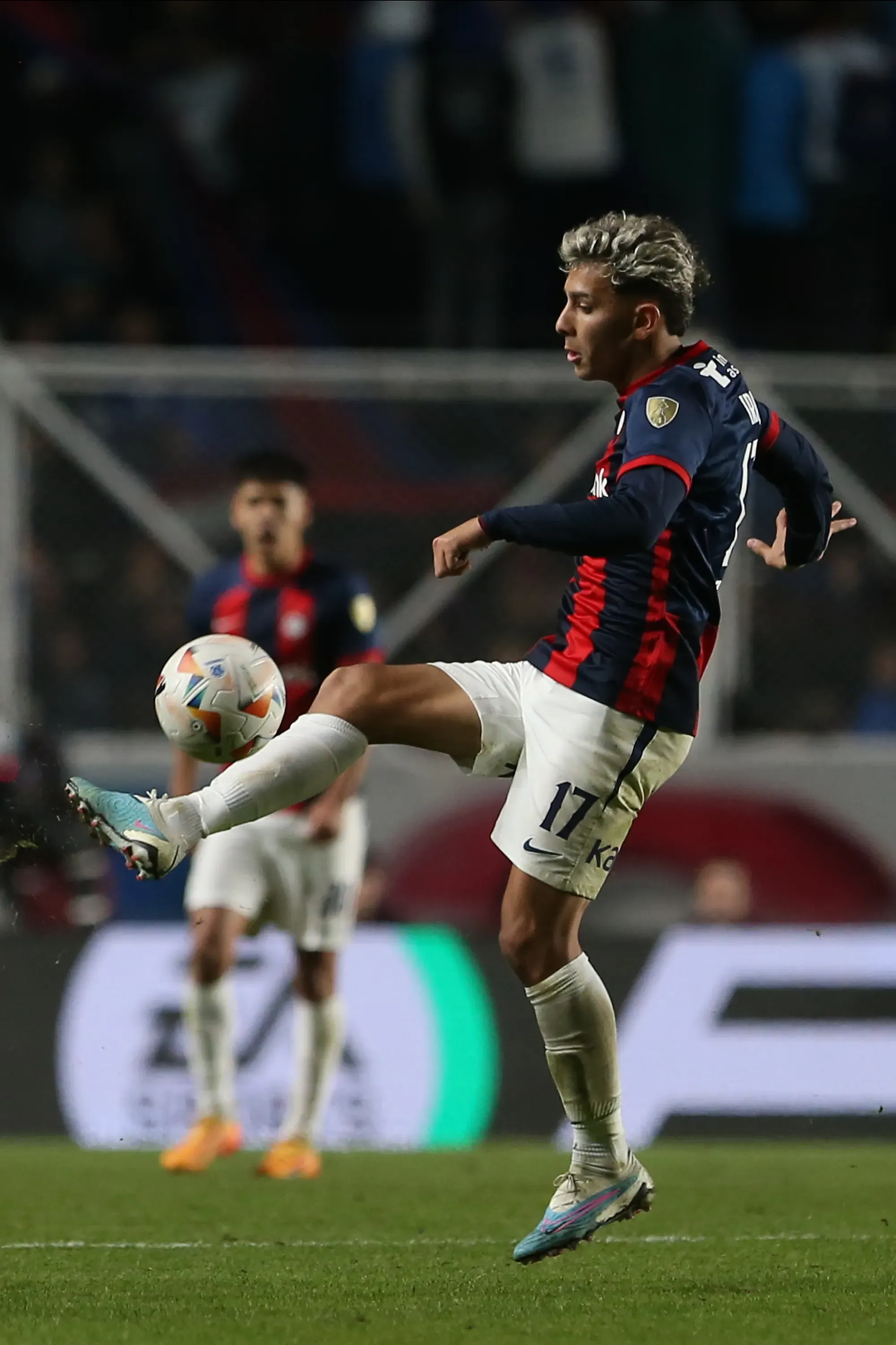 BUENOS AIRES, ARGENTINA – AUGUST 13: Elian Mateo Irala of San Lorenzo controls the ball during the Copa CONMEBOL Libertadores 2024 match between San Lorenzo and Atletico Mineiro at Pedro Bidegain Stadium on August 13, 2024 in Buenos Aires, Argentina. (Photo by Daniel Jayo/Getty Images)