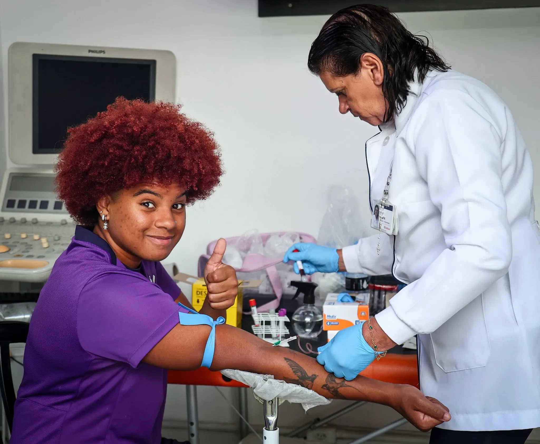 As jogadoras fizeram vários testes no retoro aos treinos – Foto: Rodrigo Gazzanel/Corinthians