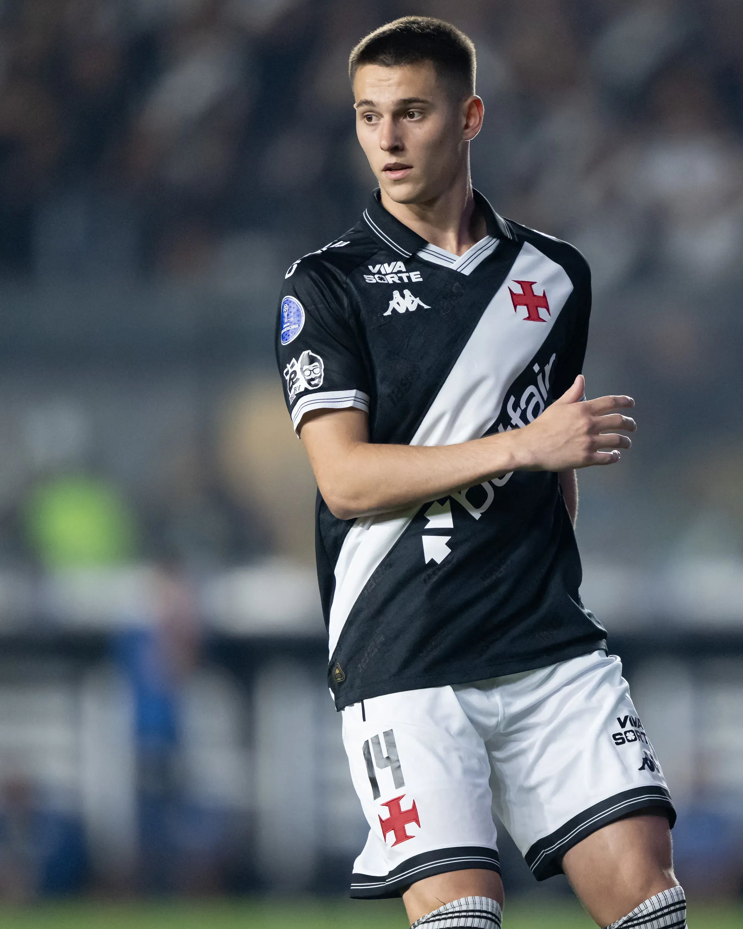 Estrella com a camisa do Vasco em 2025 – Foto: Jorge Rodrigues/AGIF