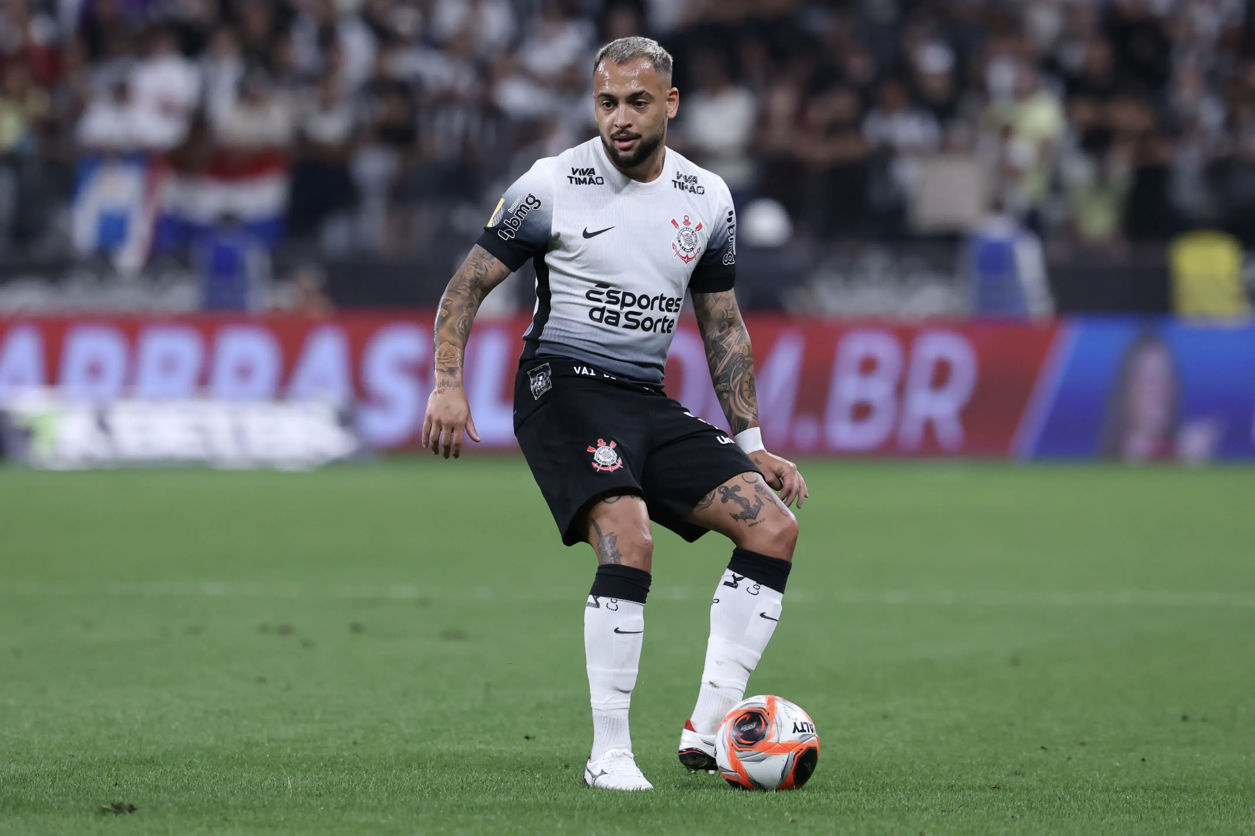 SP – SAO PAULO – 09/02/2025 – PAULISTA 2025, CORINTHIANS X SAO BERNARDO – Maycon jogador do Corinthians durante partida contra o Sao Bernardo no estadio Arena Corinthians pelo campeonato Paulista 2025. Foto: Marcello Zambrana/AGIF