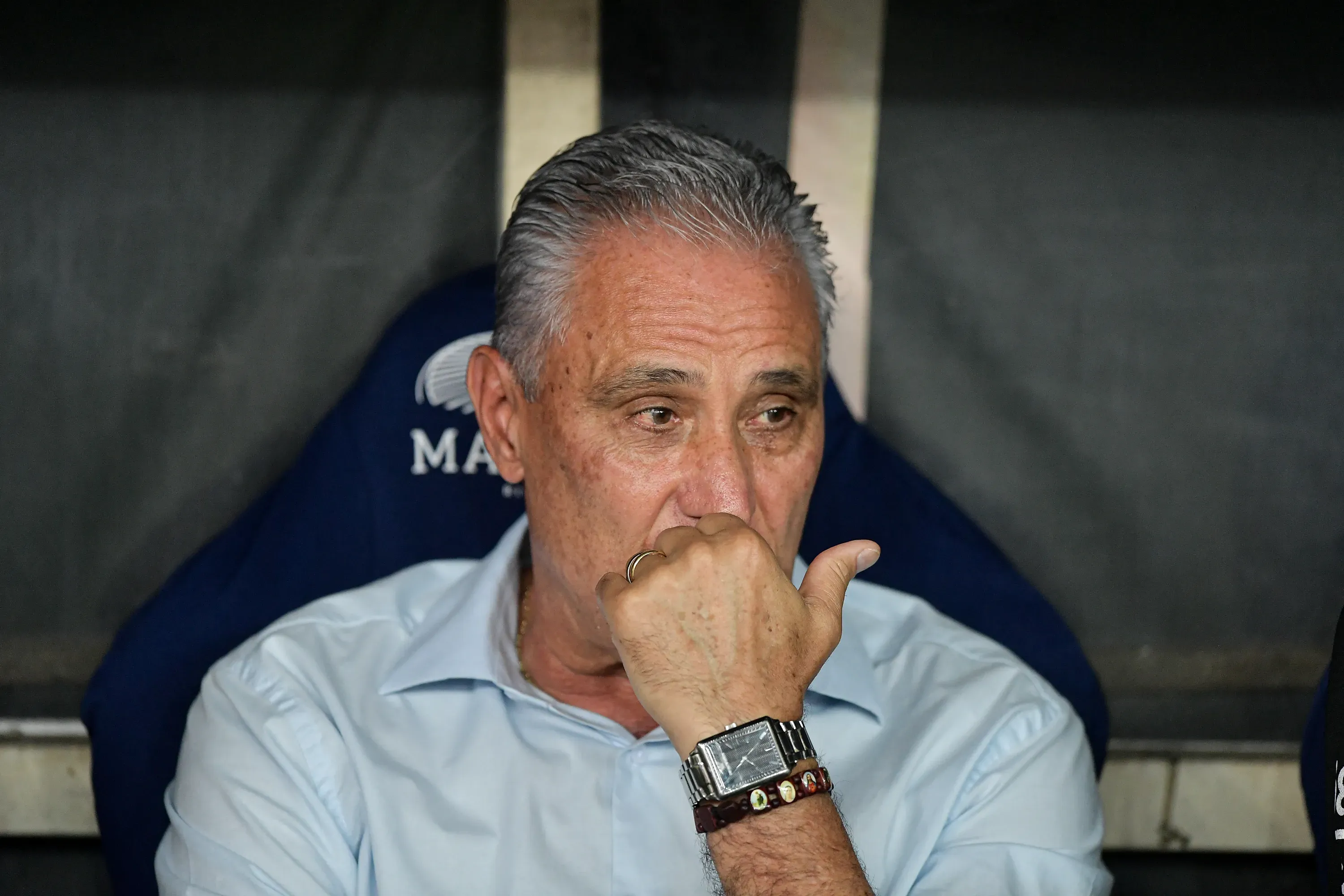 Tite ex-tecnico do Flamengo durante partida contra o Athletico-PR no estadio Maracana pelo campeonato Brasileiro A 2024. Foto: Thiago Ribeiro/AGIF