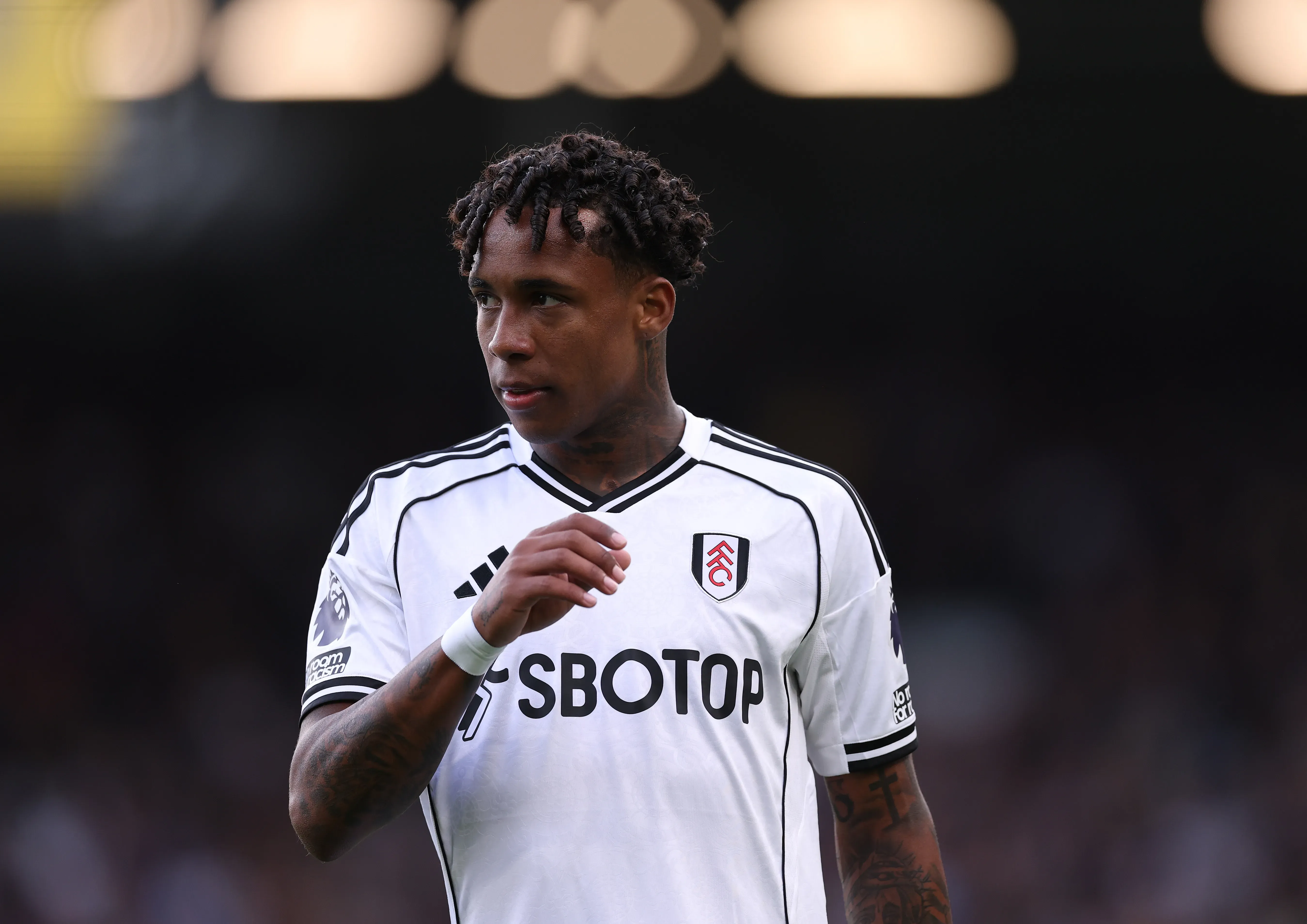 LONDON, ENGLAND – SEPTEMBER 13: Kevin of Fulham reacts during the Premier League match between Fulham and Leeds United at Craven Cottage on September 13, 2025 in London, England. (Photo by Ryan Pierse/Getty Images)
