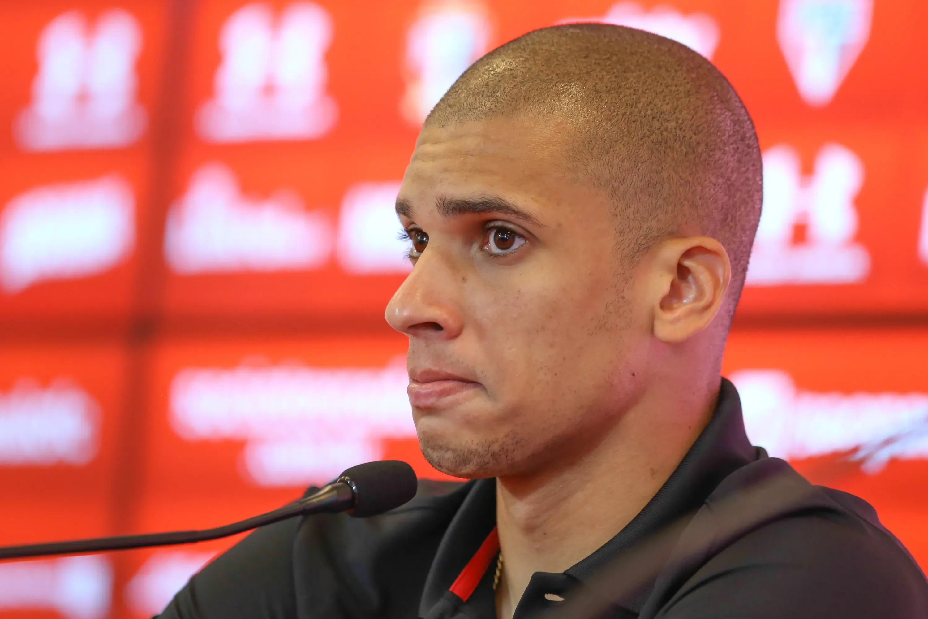 SAO PAULO – SP – 21/05/2015 – COLETIVA DE IMPRENSA DO SAO PAULO – Doria durante coletiva de imprensa do Sao Paulo no CT da Barra Funda. Foto Marcello Zambrana/AGIF