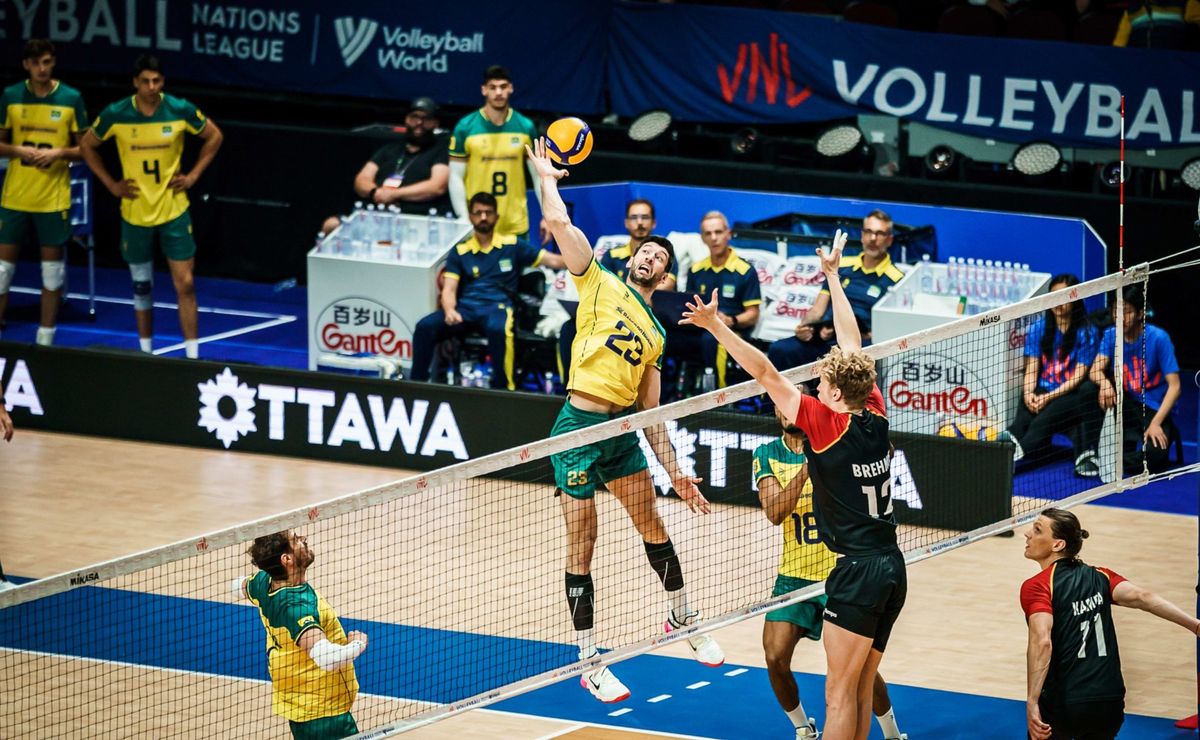 Brasilien x Deutschland: Erfahren Sie, wie Sie das vorolympische Volleyballspiel der Männer verfolgen können