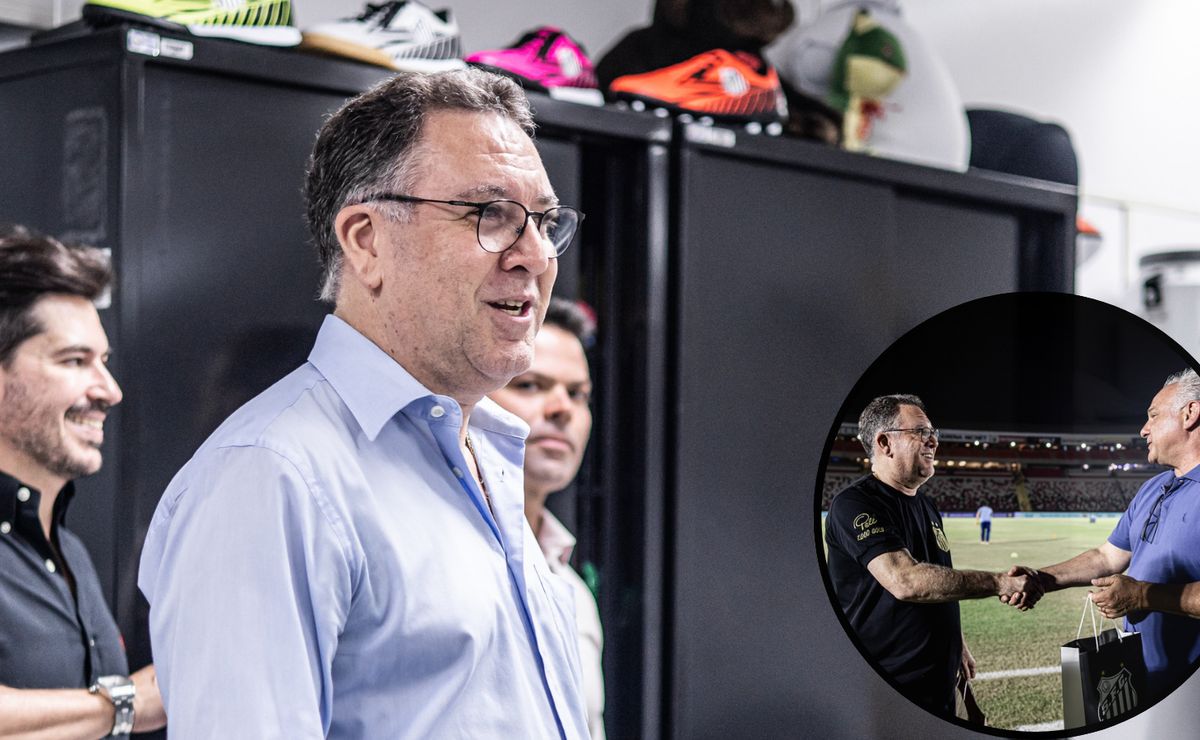 Marcelo Teixeira se reúne com Giuliano Bertolucci e Santos negocia renovação de Souza até 2027