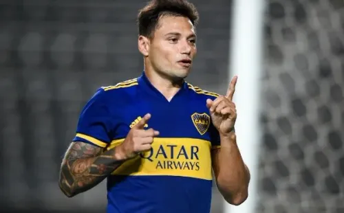 Mauro Zárate festejando un gol en Boca. (Foto: Getty)