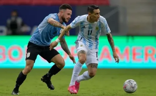 Ángel Di María en acción. (Foto: Getty)