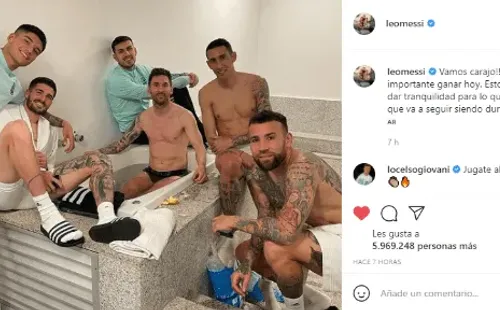 Posteo de Lio Messi en Instagram